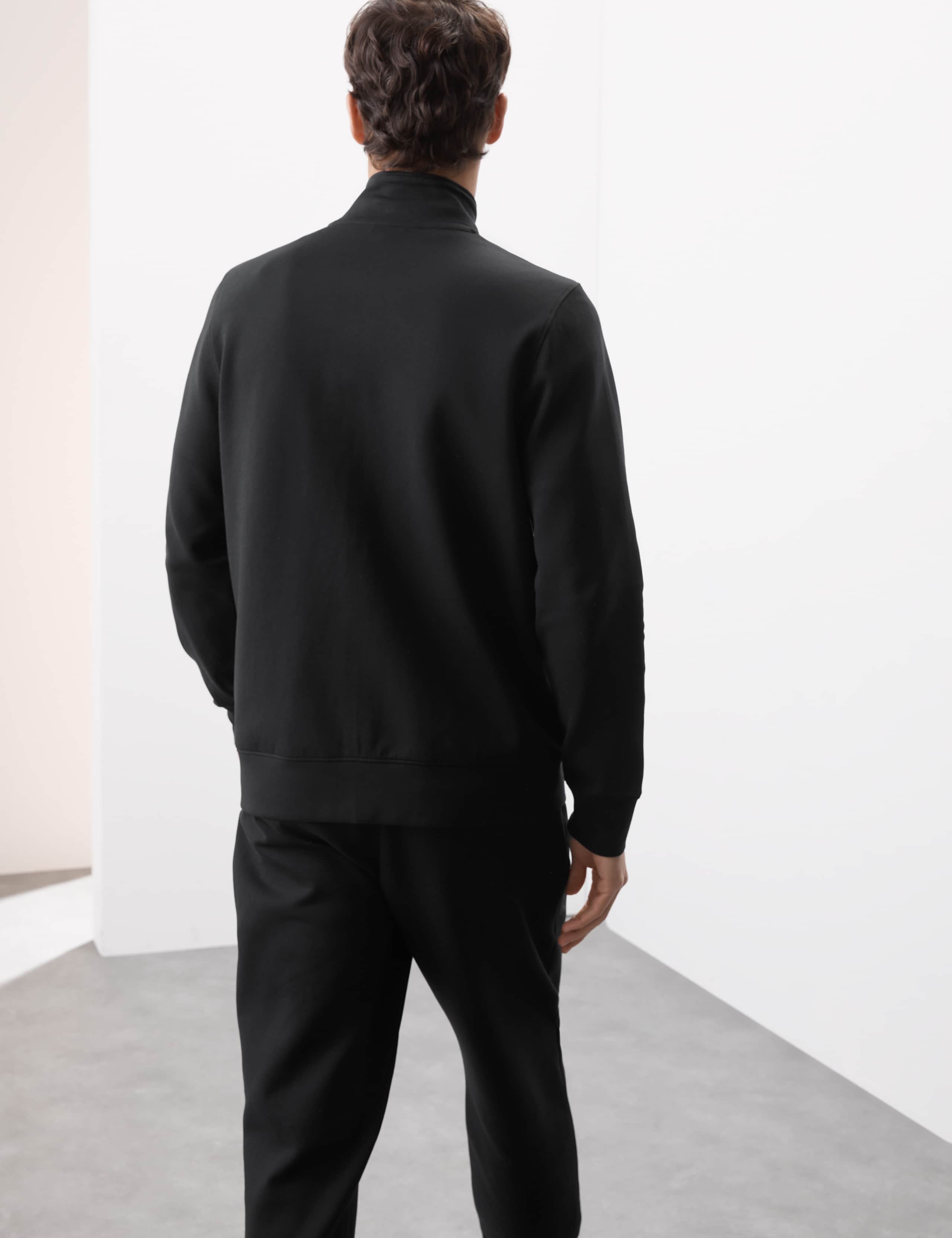 Cotton Rich Zip Up Funnel Neck Jacket 5 of 7