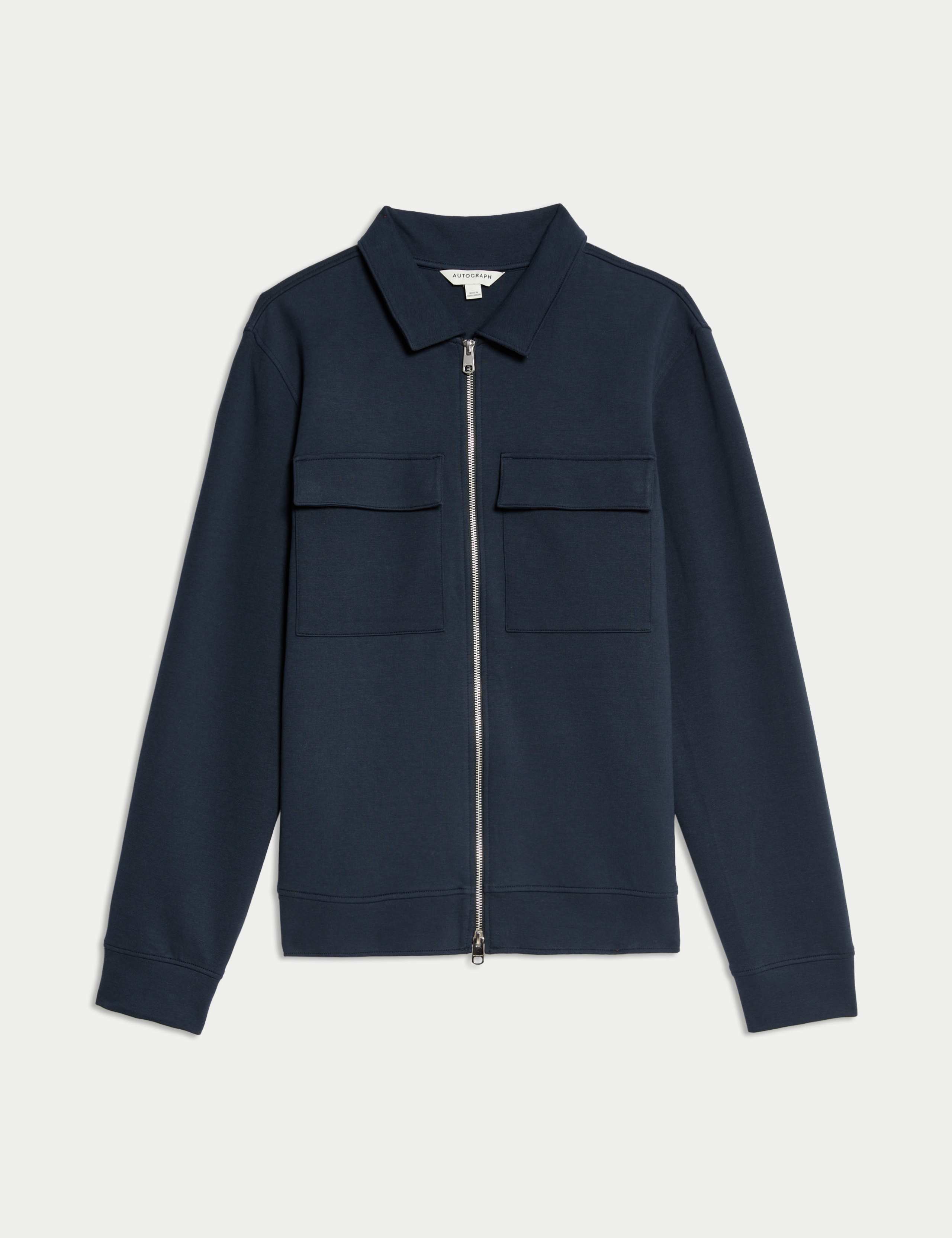 Cotton Rich Zip Jacket 2 of 8