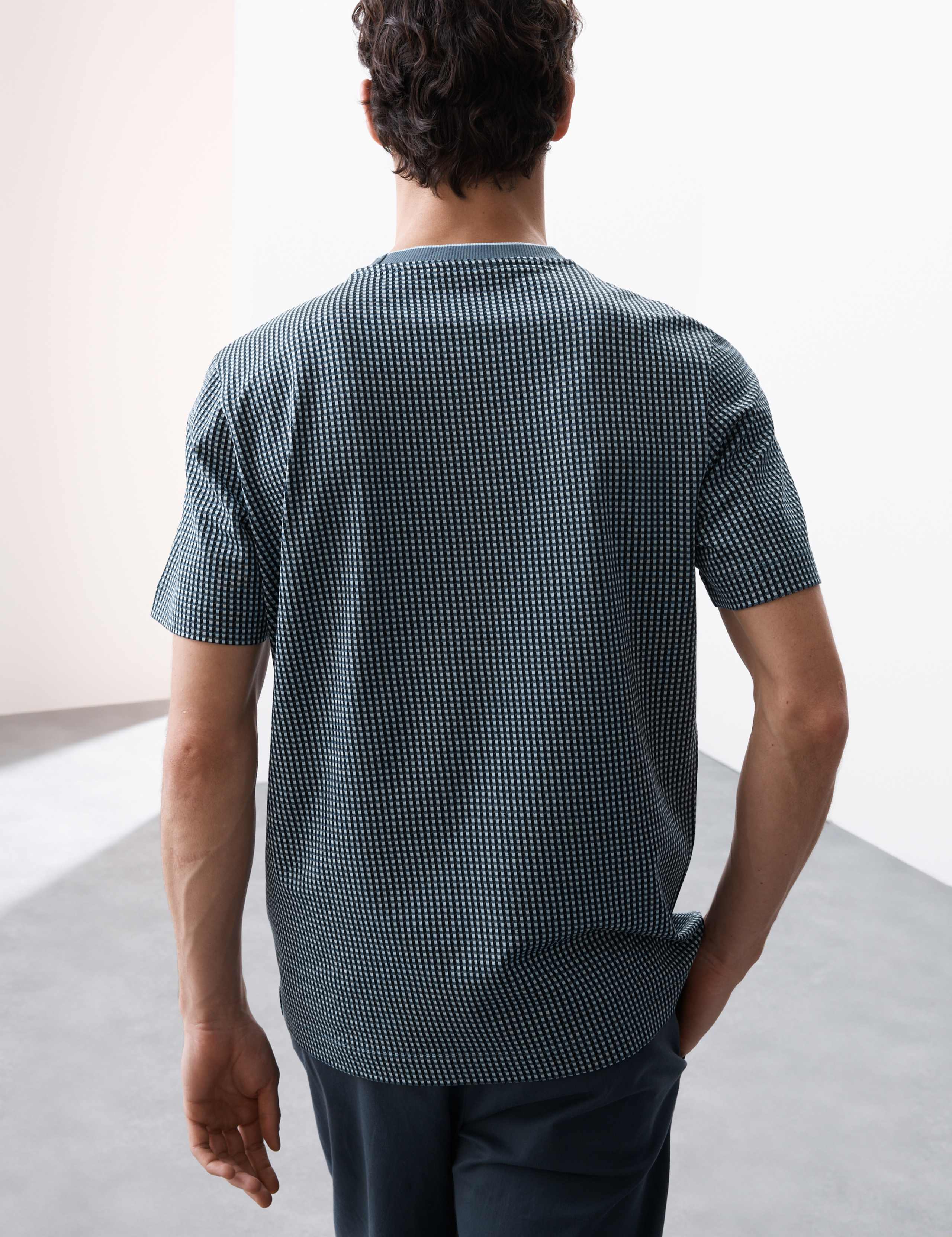 Pure Cotton Jacquard T-Shirt 4 of 6