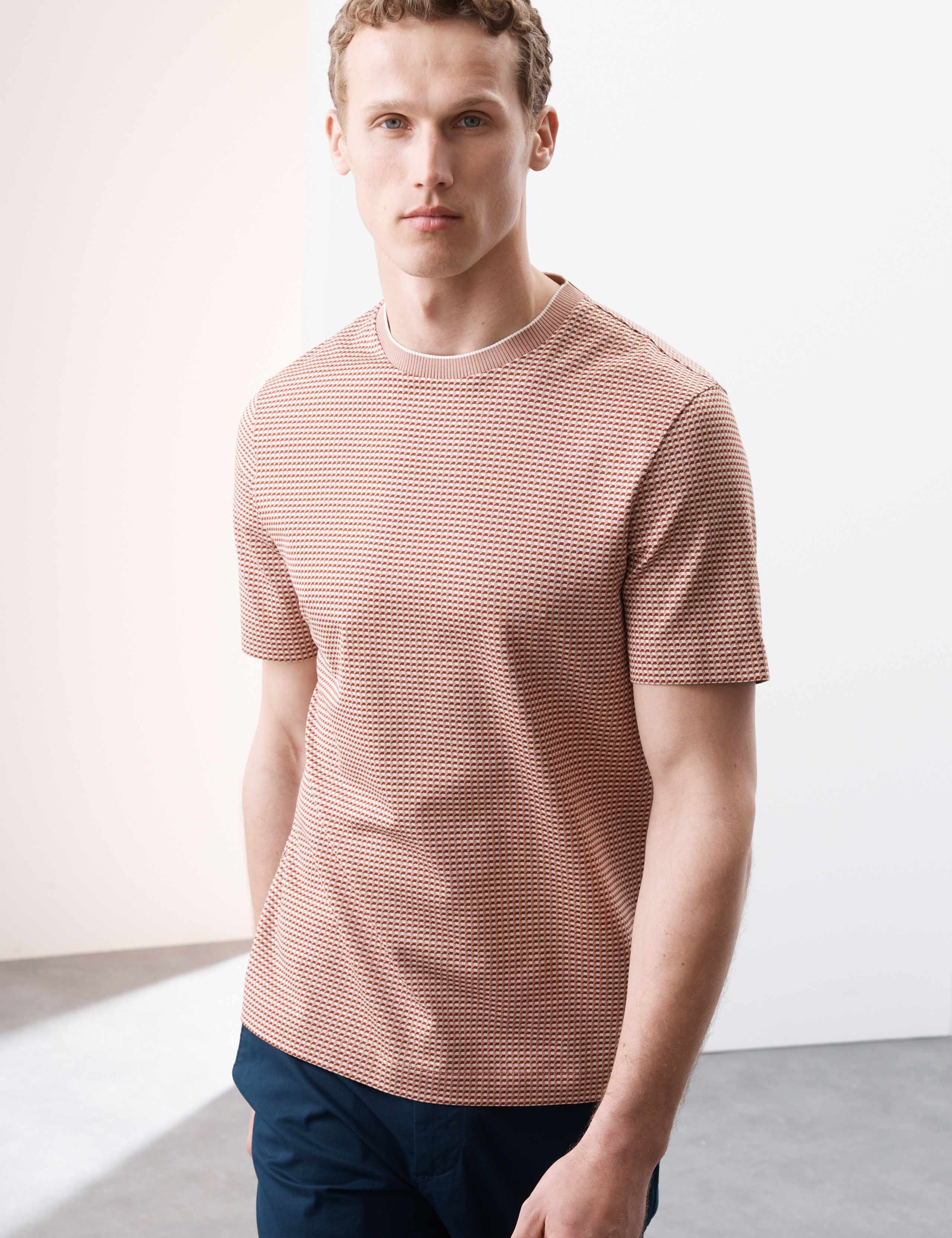 Pure Cotton Jacquard T-Shirt 6 of 6