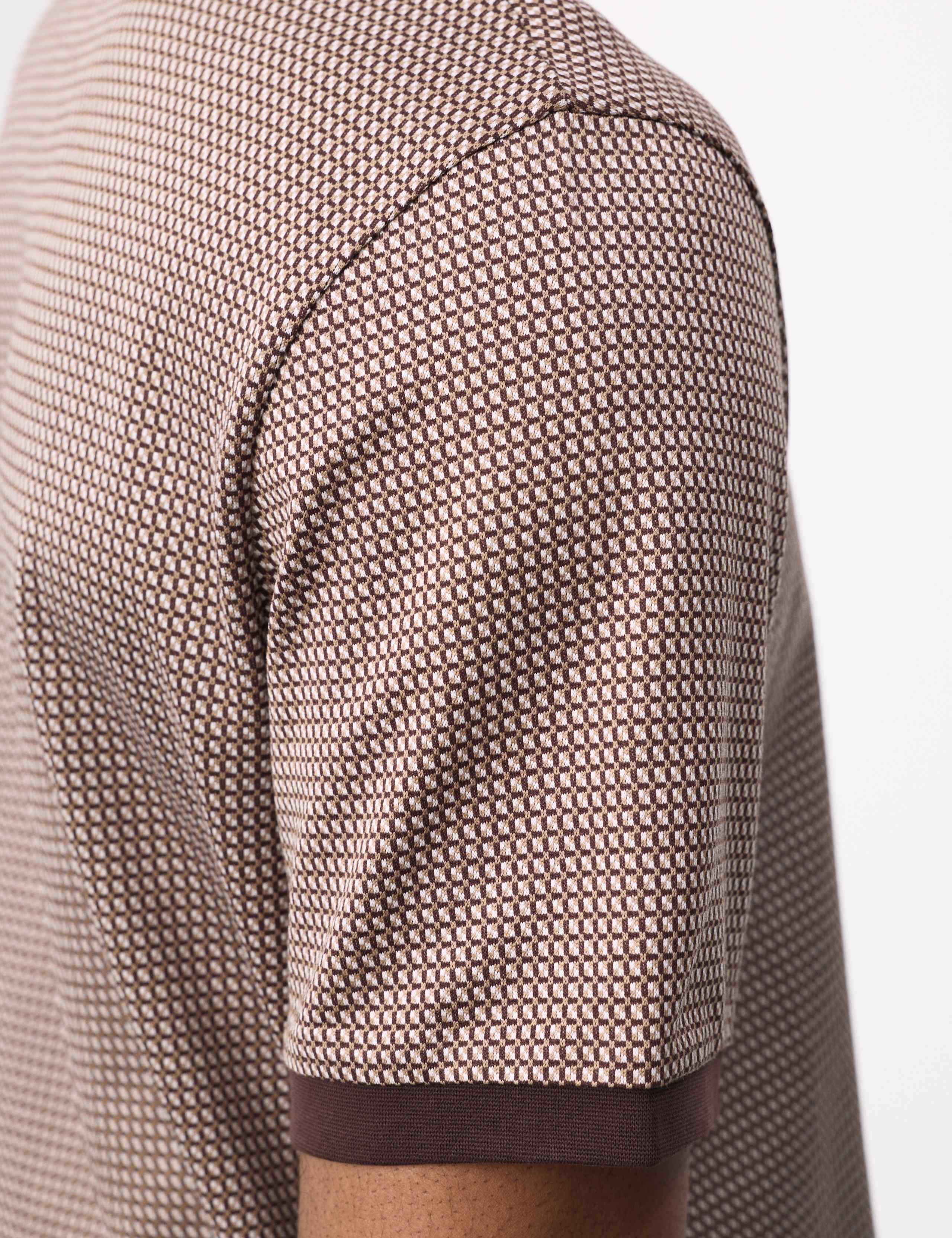 Pure Cotton Geometric Jacquard T shirt 5 of 8