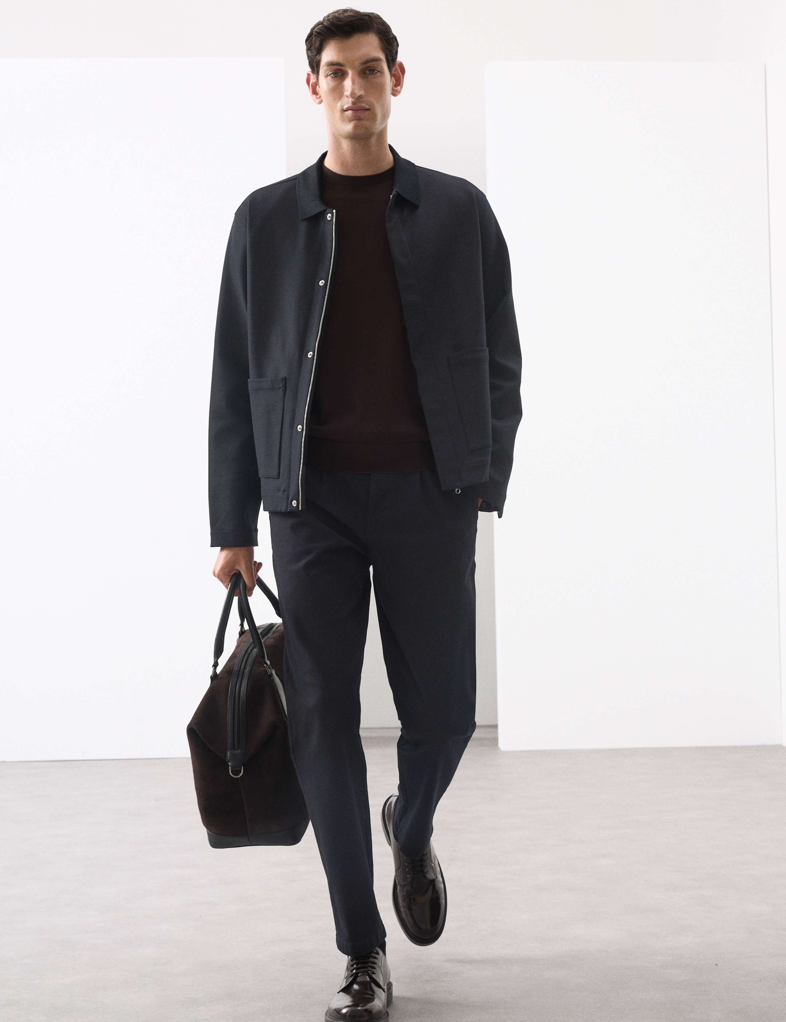 Cotton Rich Zip Up Overshirt 8 of 8