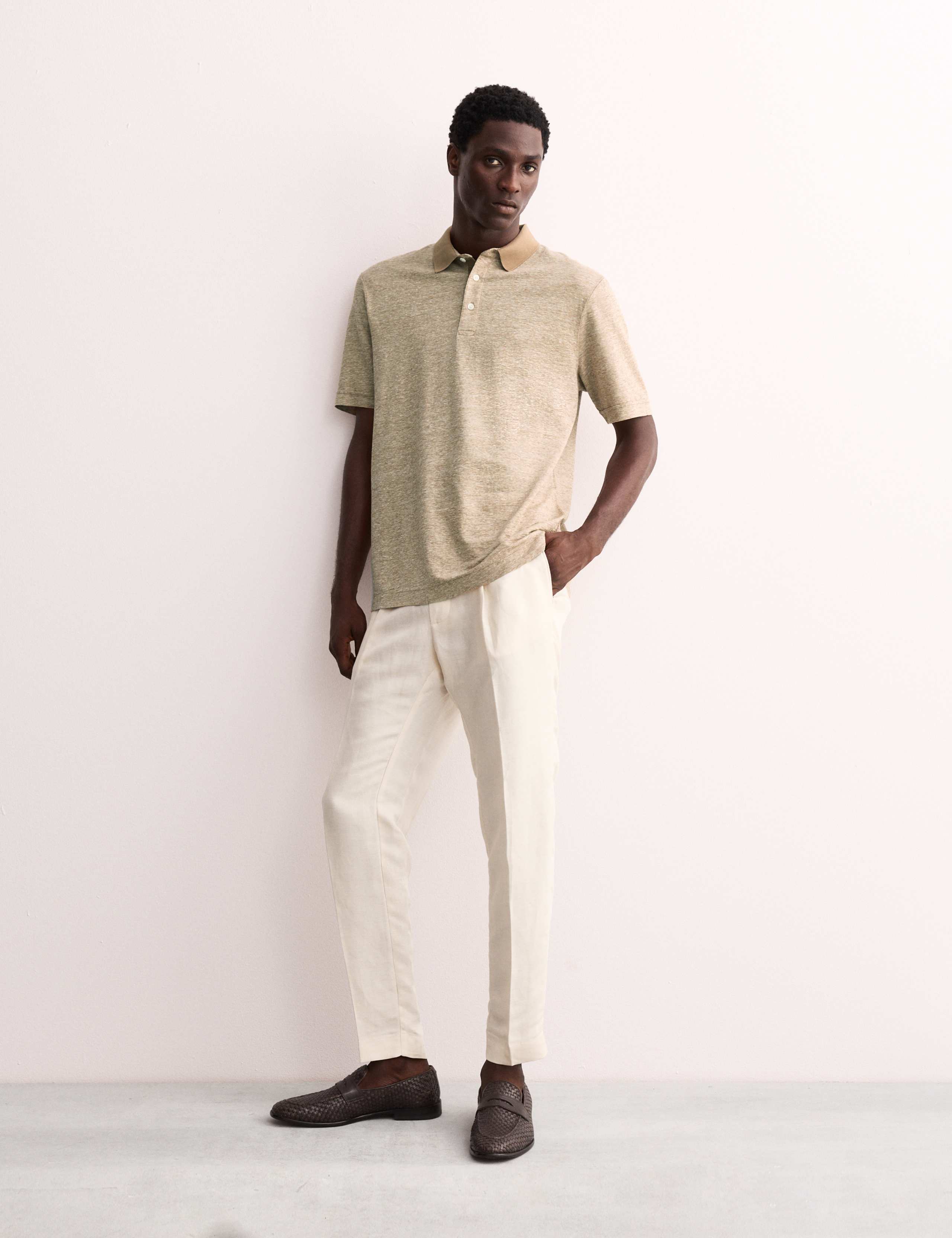 Pure Linen Polo Shirt 5 of 8
