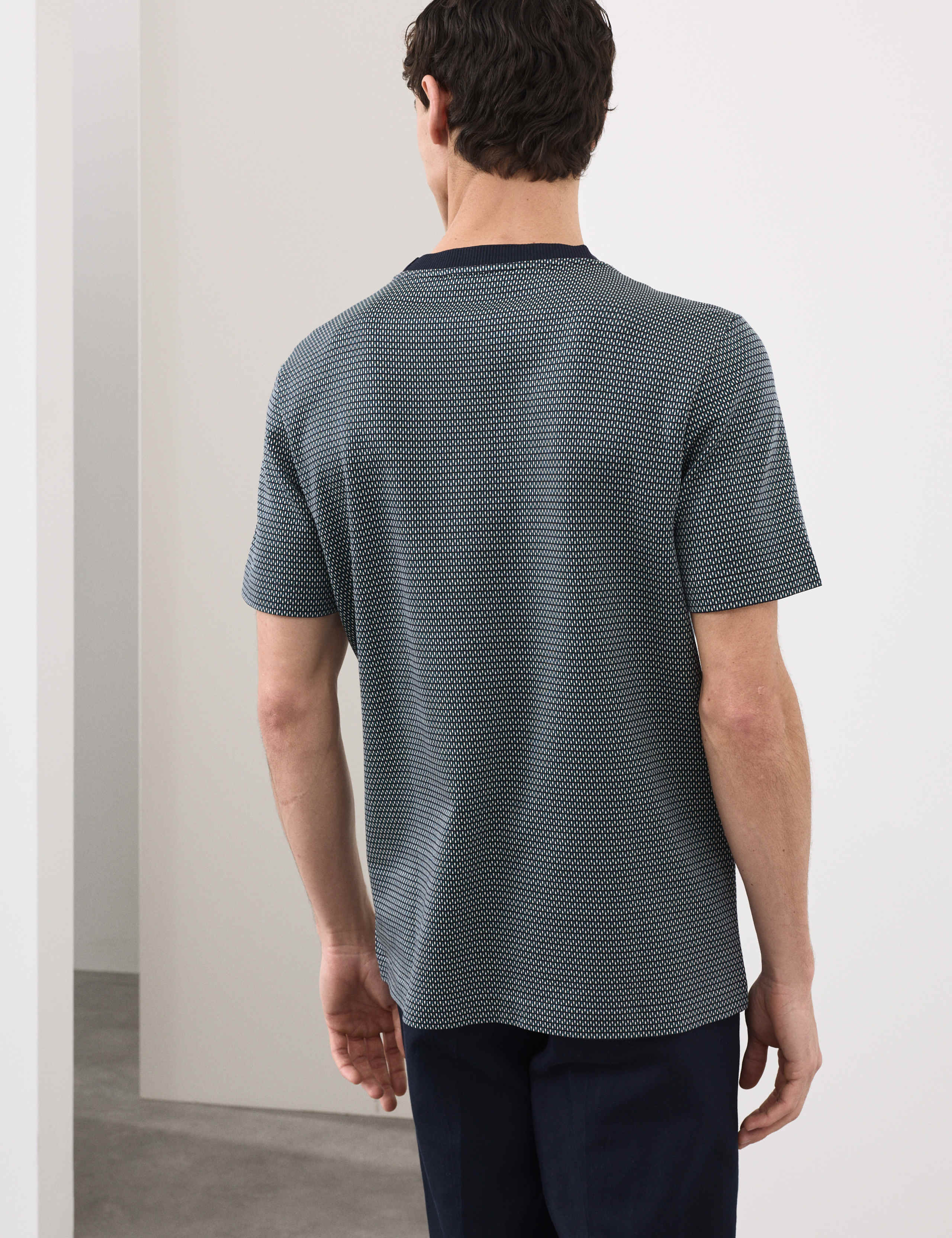 Pure Cotton Jacquard T-Shirt 4 of 5