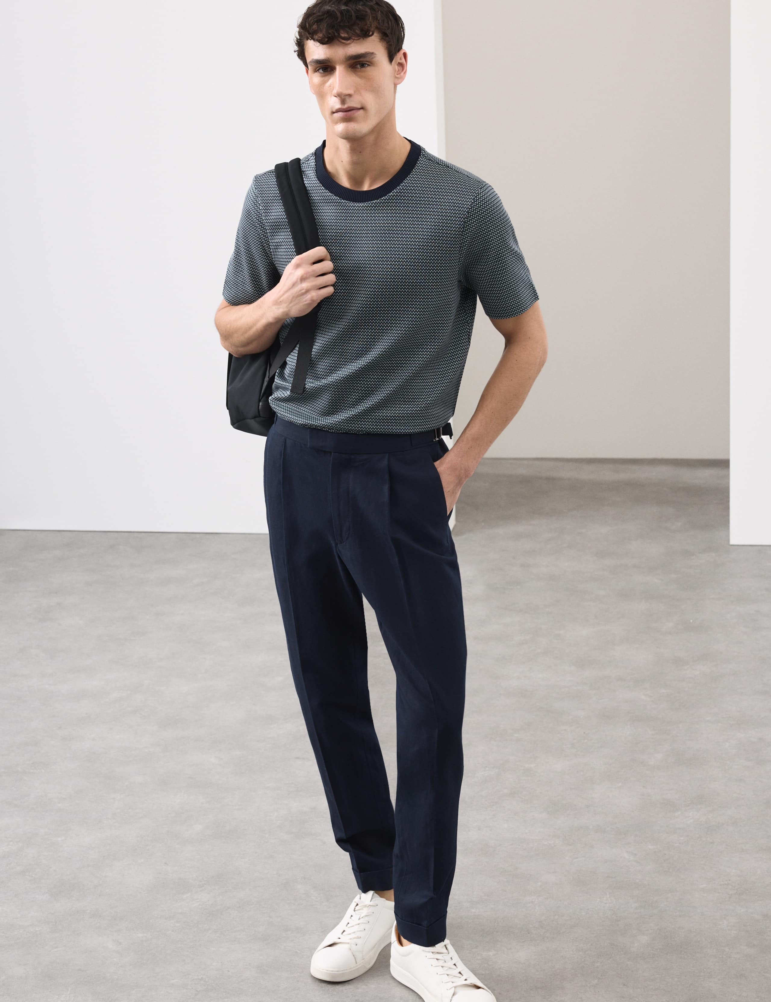 Pure Cotton Jacquard T-Shirt 5 of 5