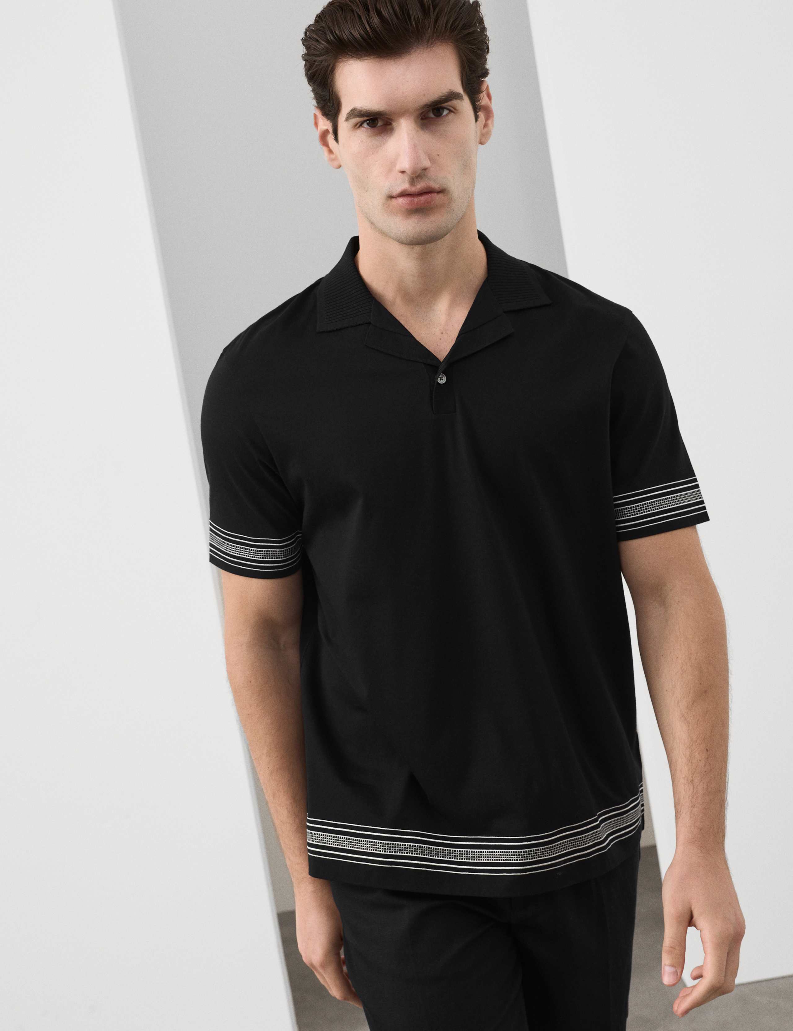 Pure Supima® Cotton Embroidered Polo Shirt 1 of 5