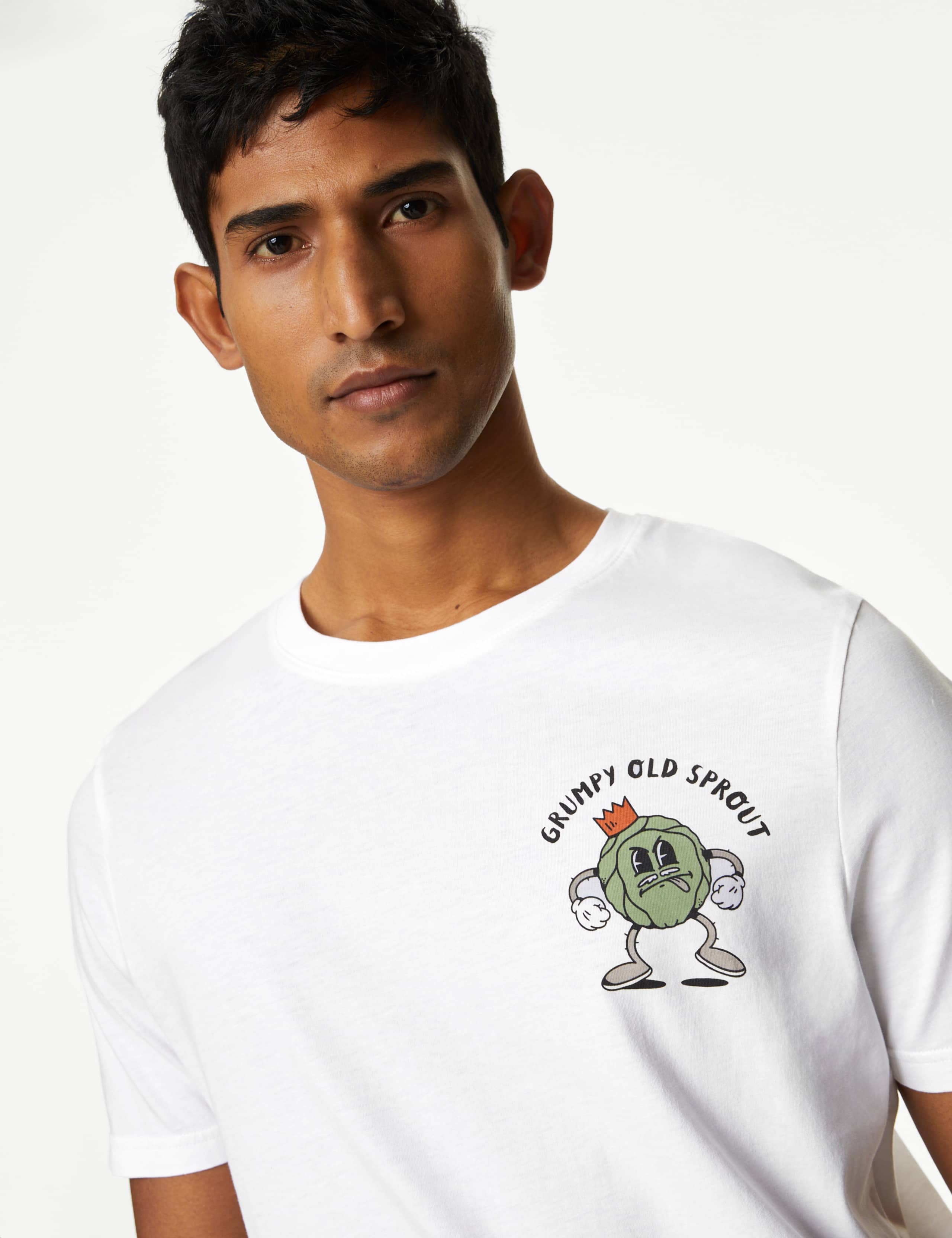 Pure Cotton Sprout Graphic T-Shirt 1 of 5
