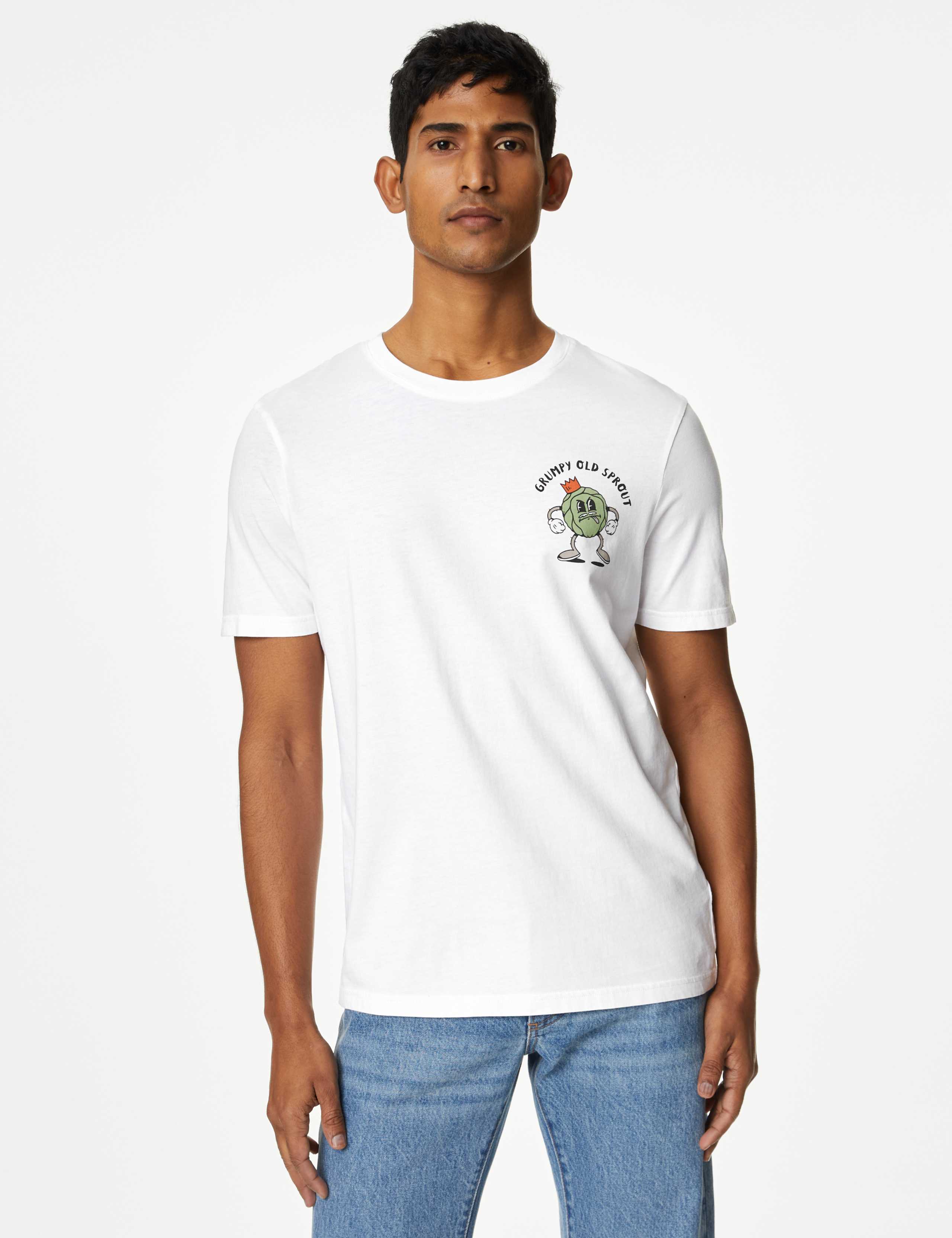 Pure Cotton Sprout Graphic T-Shirt 4 of 5