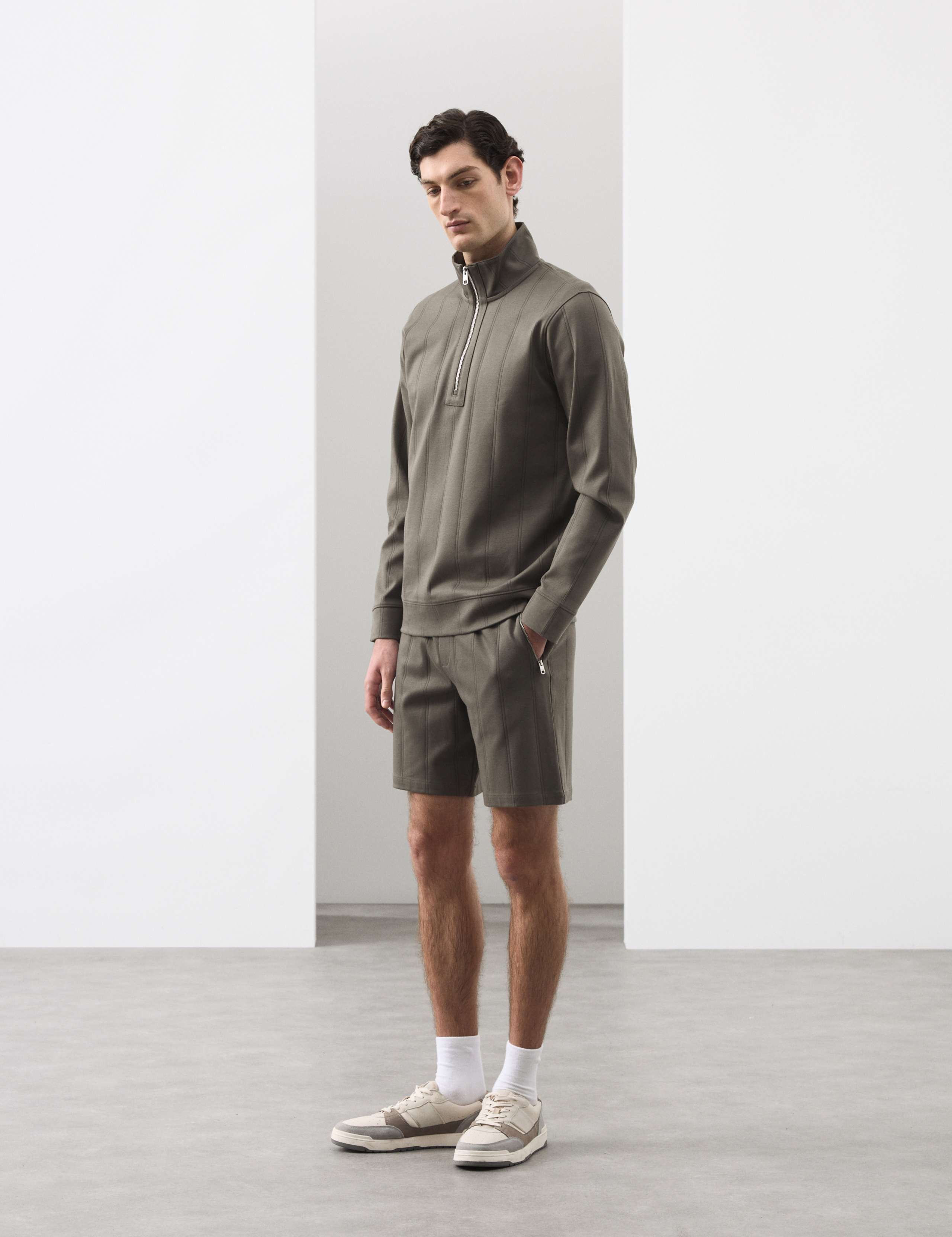 Regular Fit Cotton Rich Textured Shorts 3 of 6