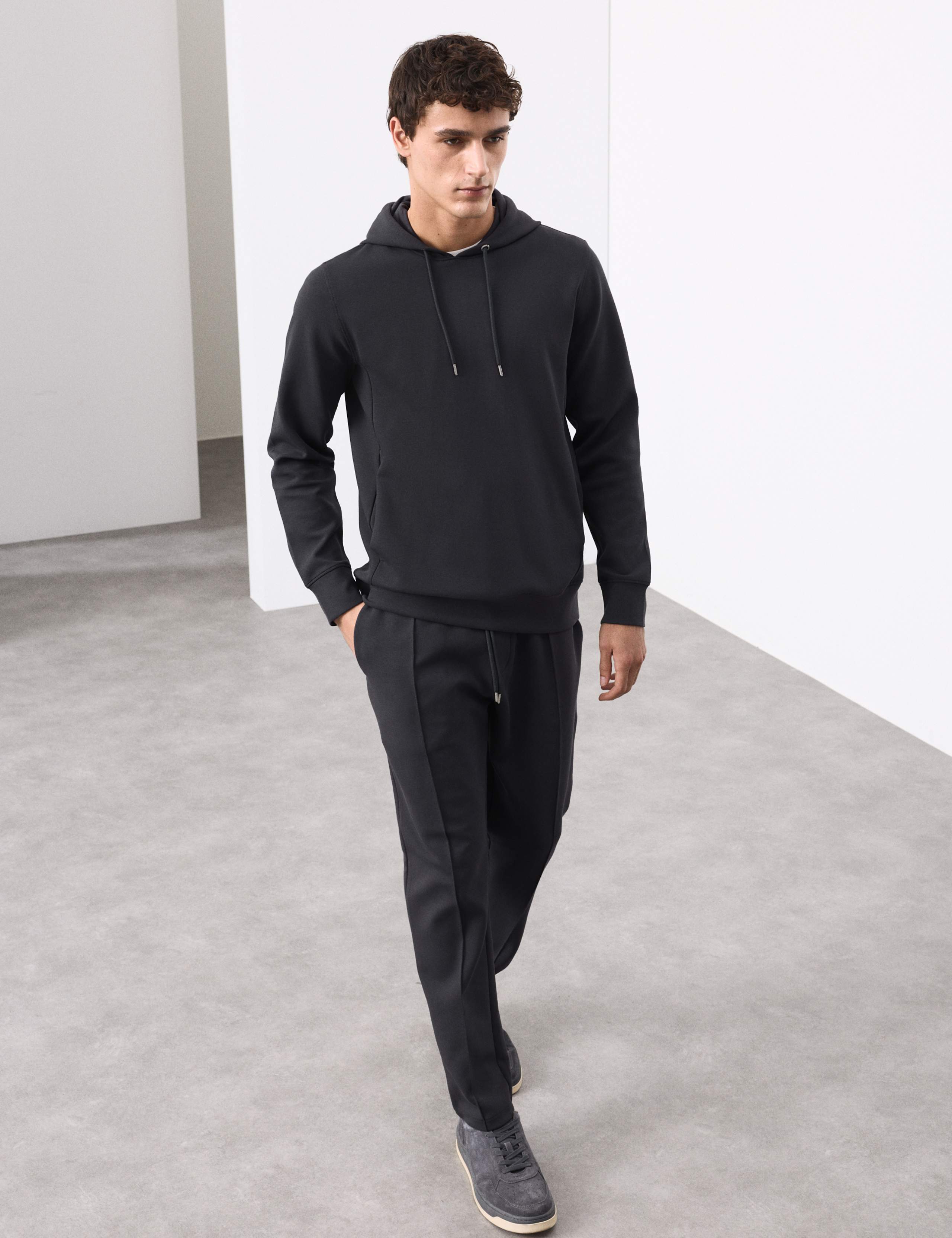 Cotton Rich Pintuck Straight Leg Joggers 3 of 7