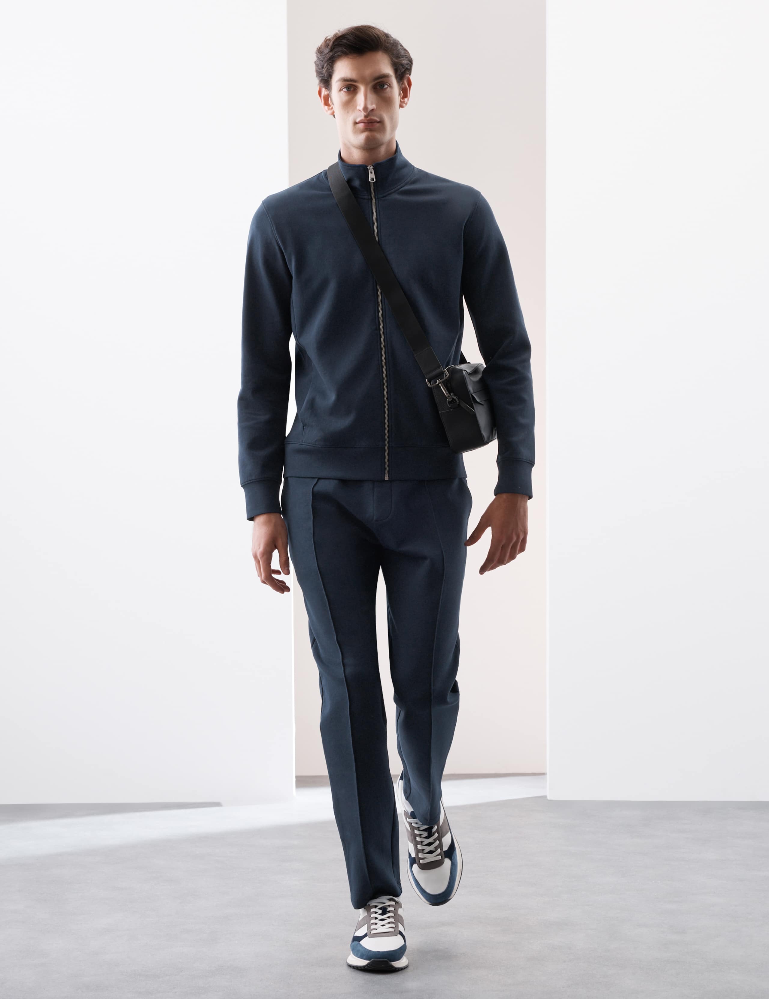 Cotton Rich Pintuck Straight Leg Joggers 3 of 7