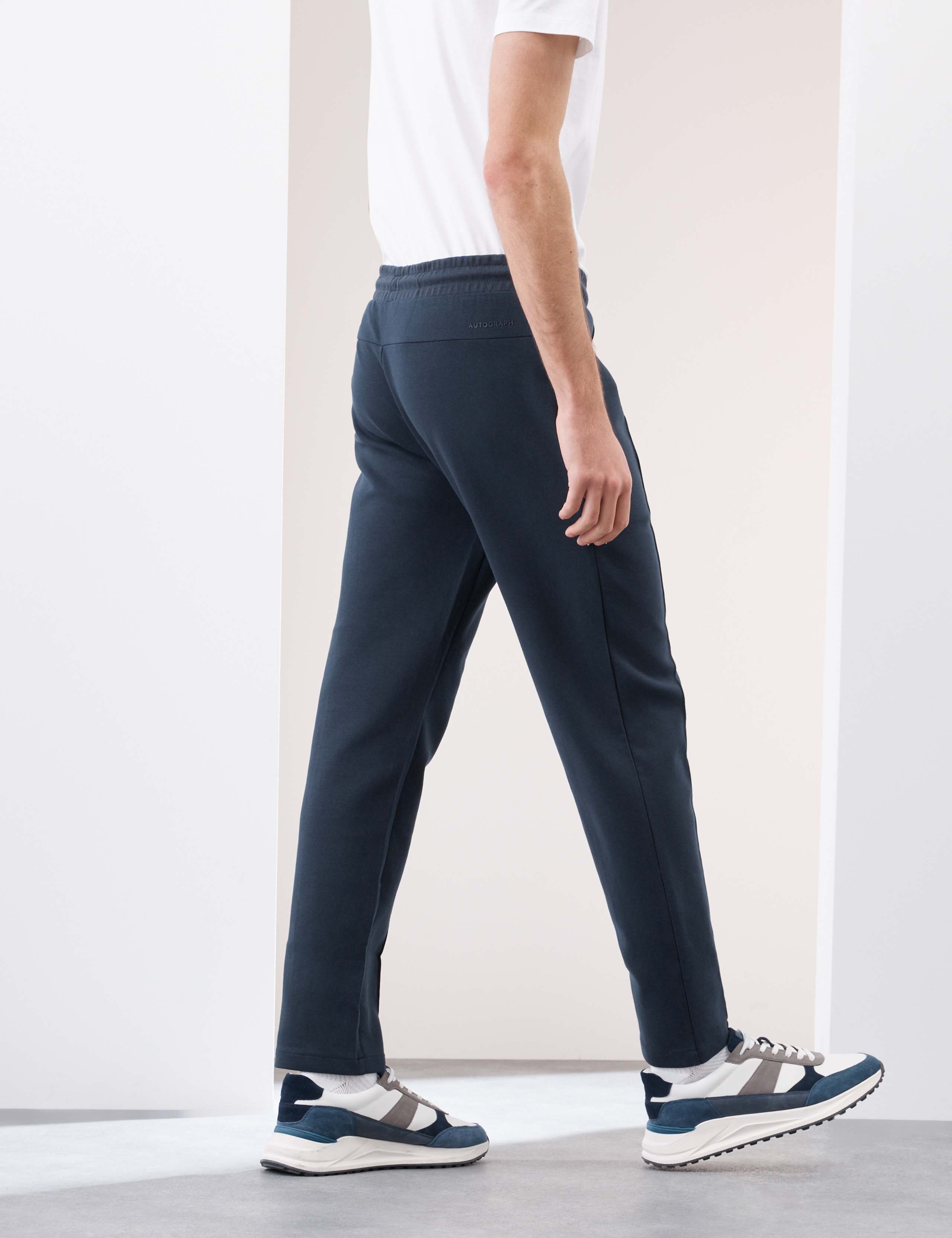 Cotton Rich Pintuck Straight Leg Joggers 4 of 7