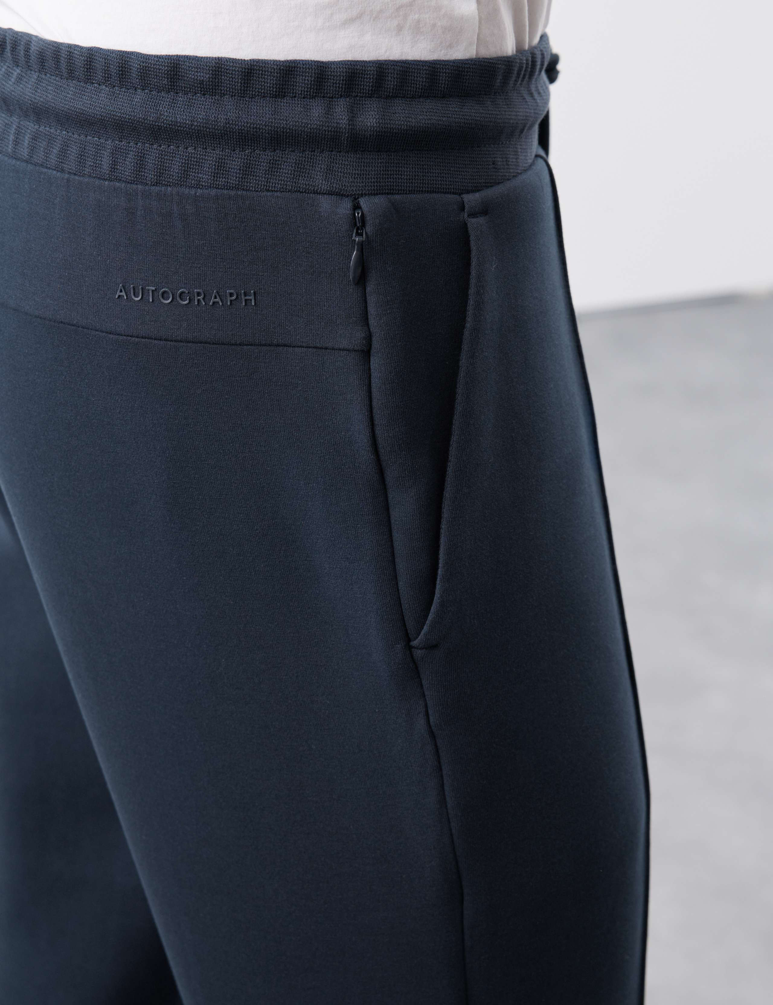 Cotton Rich Pintuck Straight Leg Joggers 7 of 7