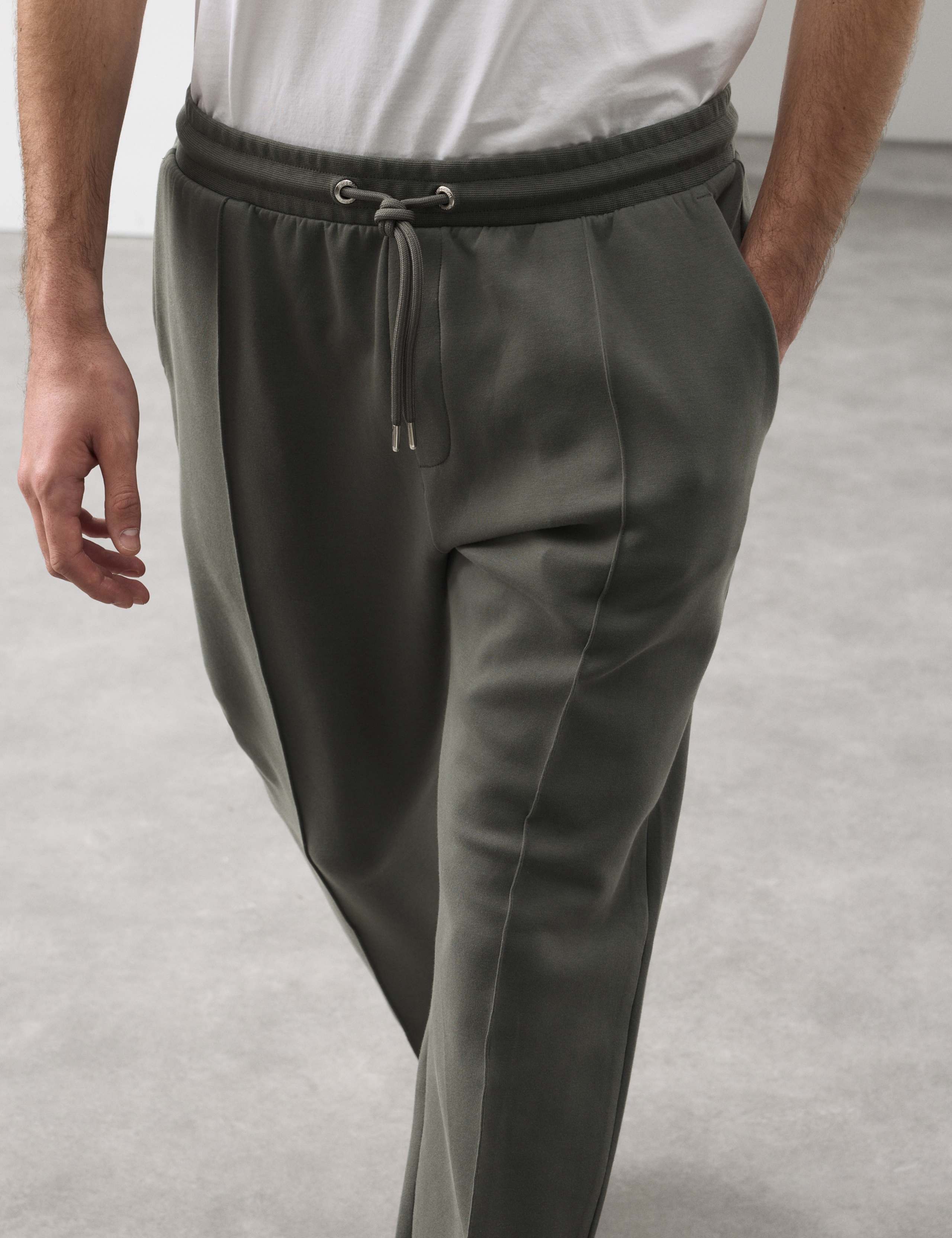 Cotton Rich Pintuck Straight Leg Joggers 6 of 7