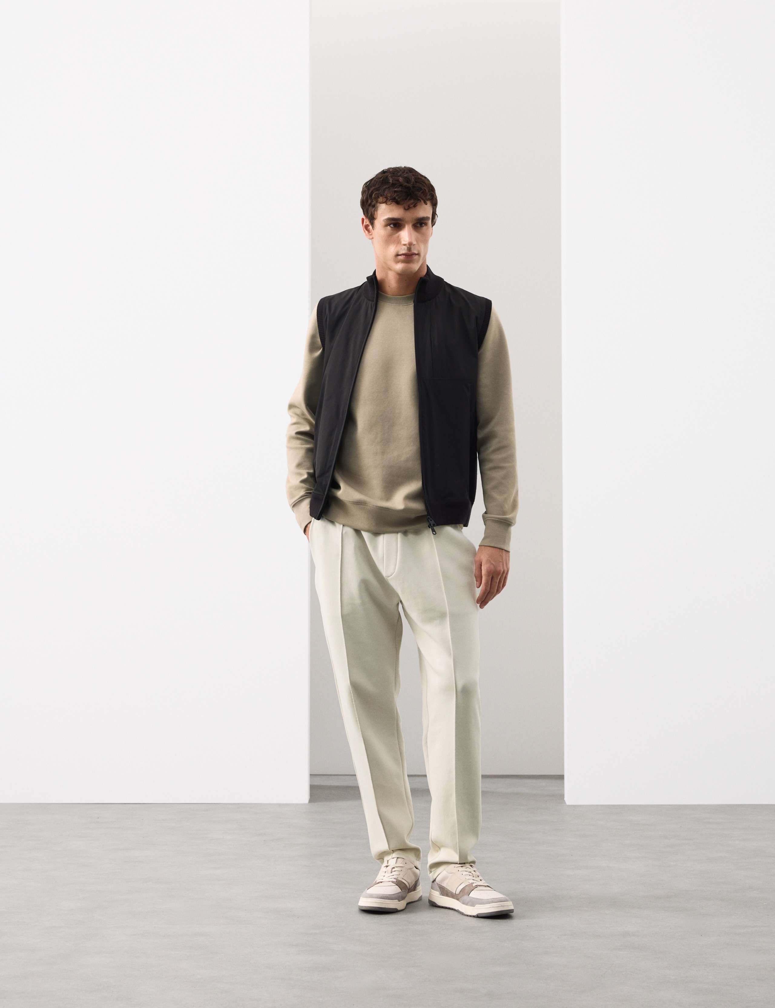 Cotton Rich Pintuck Straight Leg Joggers 3 of 6