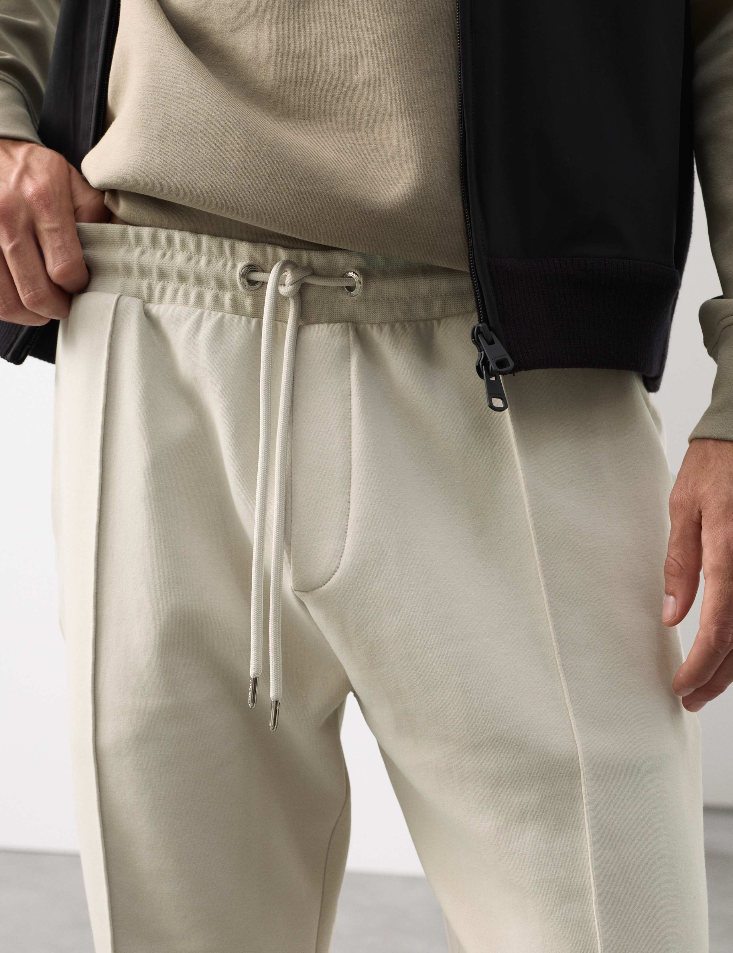 Cotton Rich Pintuck Straight Leg Joggers 4 of 6