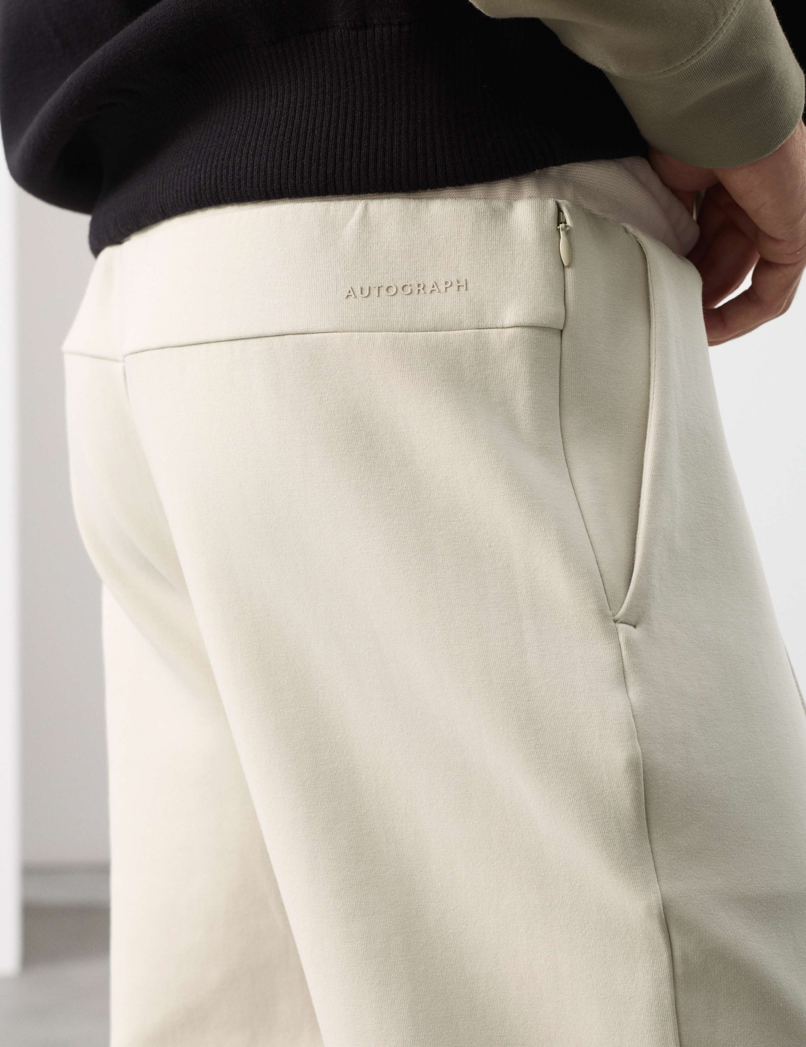 Cotton Rich Pintuck Straight Leg Joggers 6 of 6