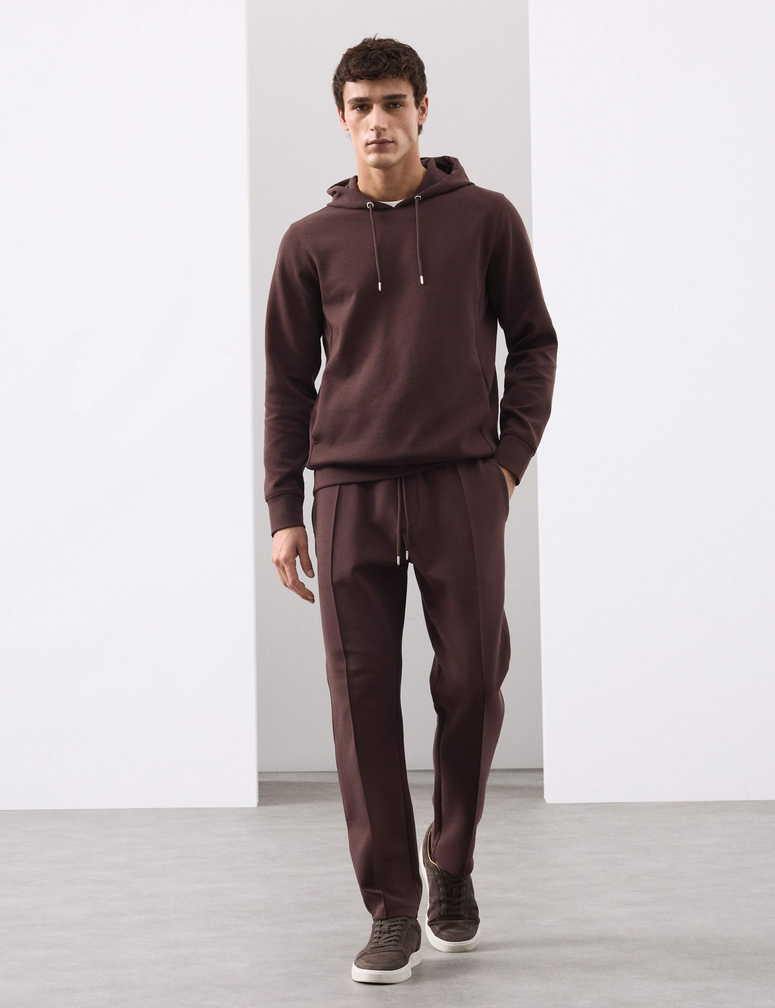 Cotton Rich Pintuck Straight Leg Joggers 3 of 6