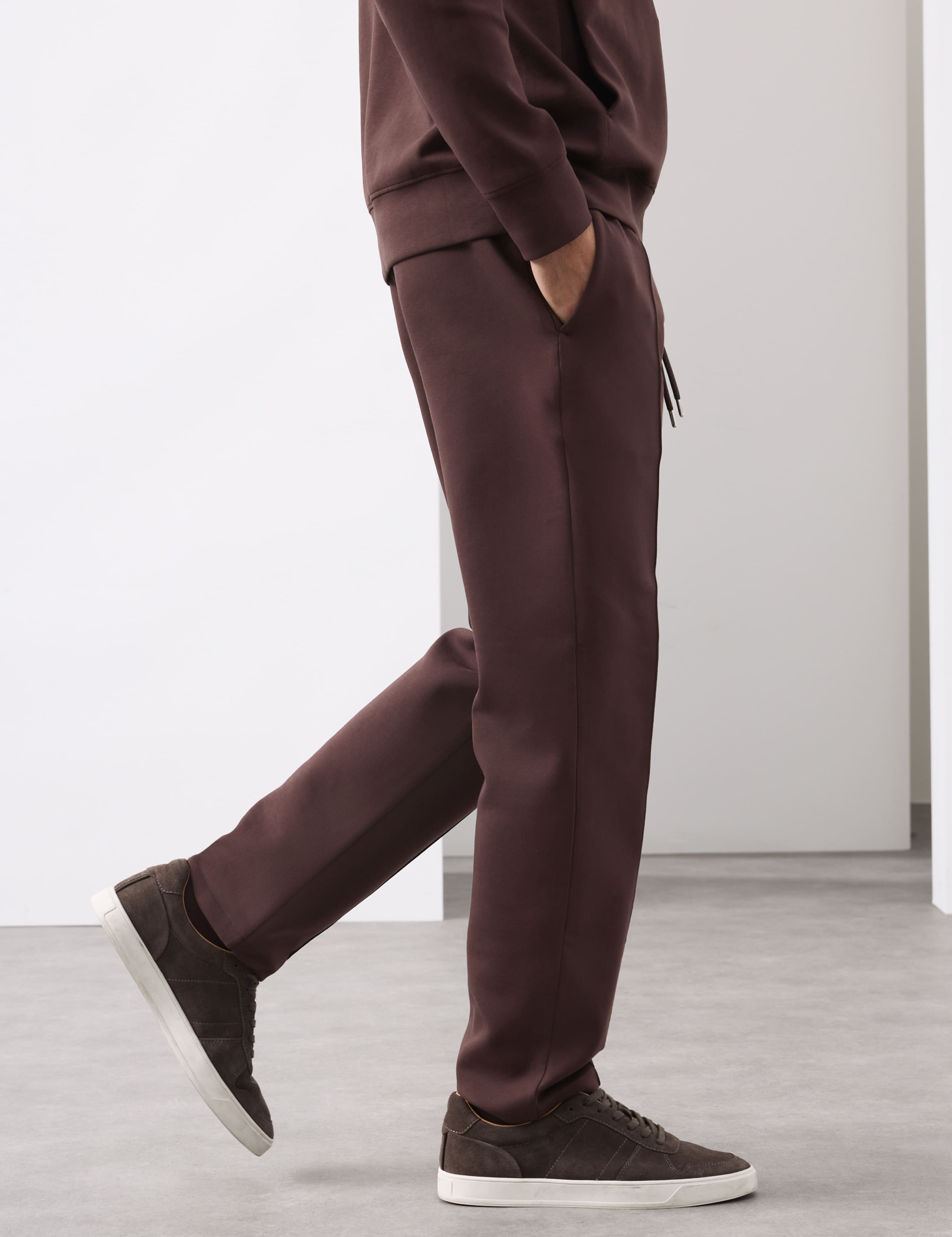 Cotton Rich Pintuck Straight Leg Joggers 5 of 6