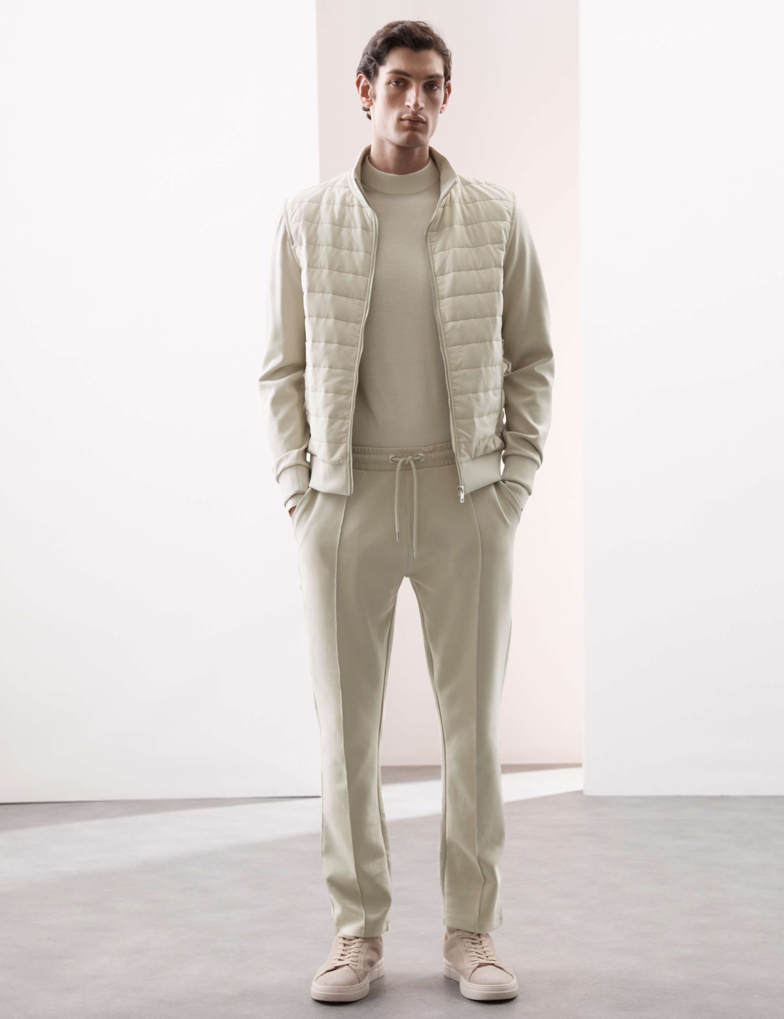 Cotton Rich Pintuck Straight Leg Joggers 4 of 7