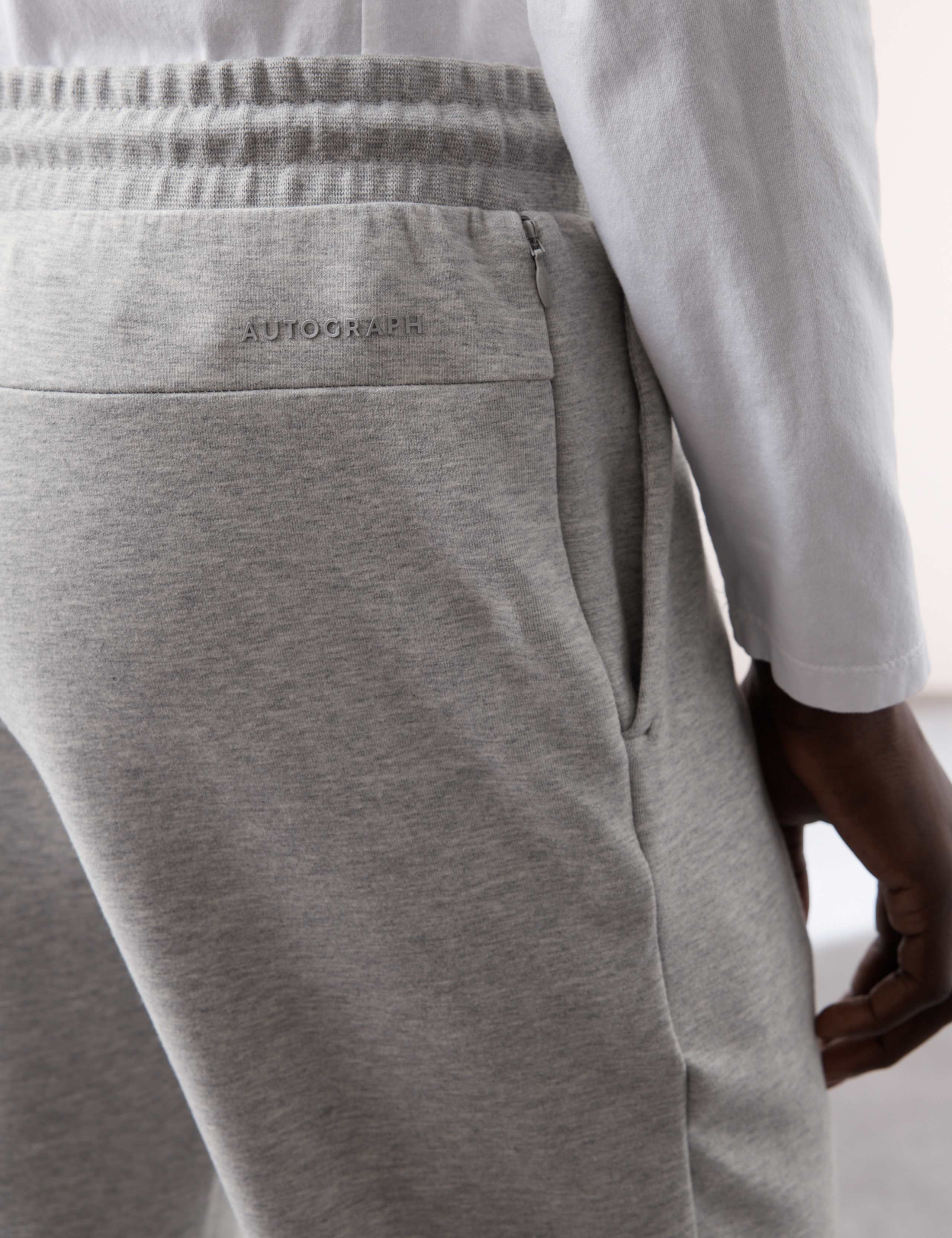 Cotton Rich Pintuck Straight Leg Joggers 3 of 7