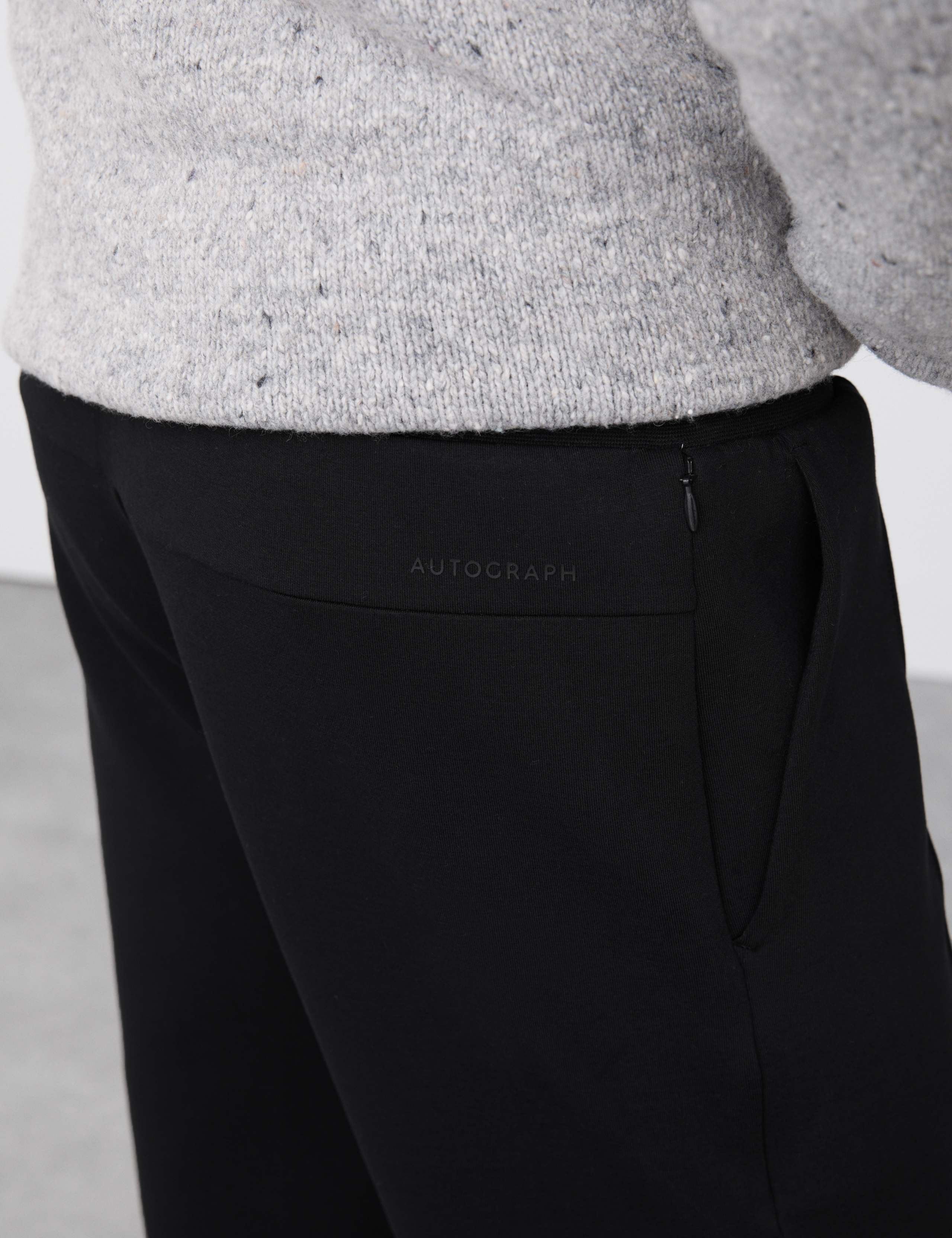 Cotton Rich Pintuck Straight Leg Joggers 7 of 8