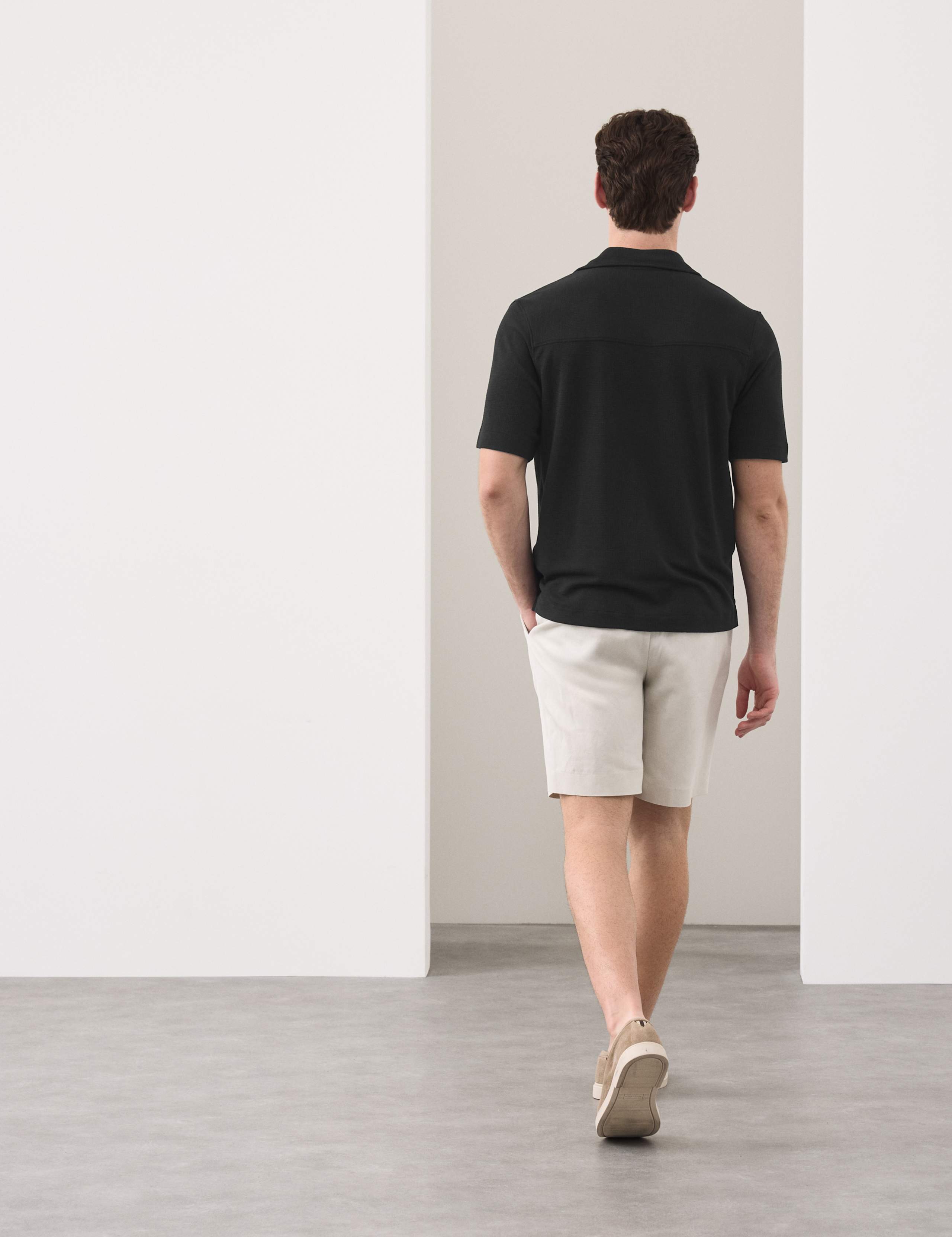 Modal Textured Short Sleeve Shirt 5 of 7