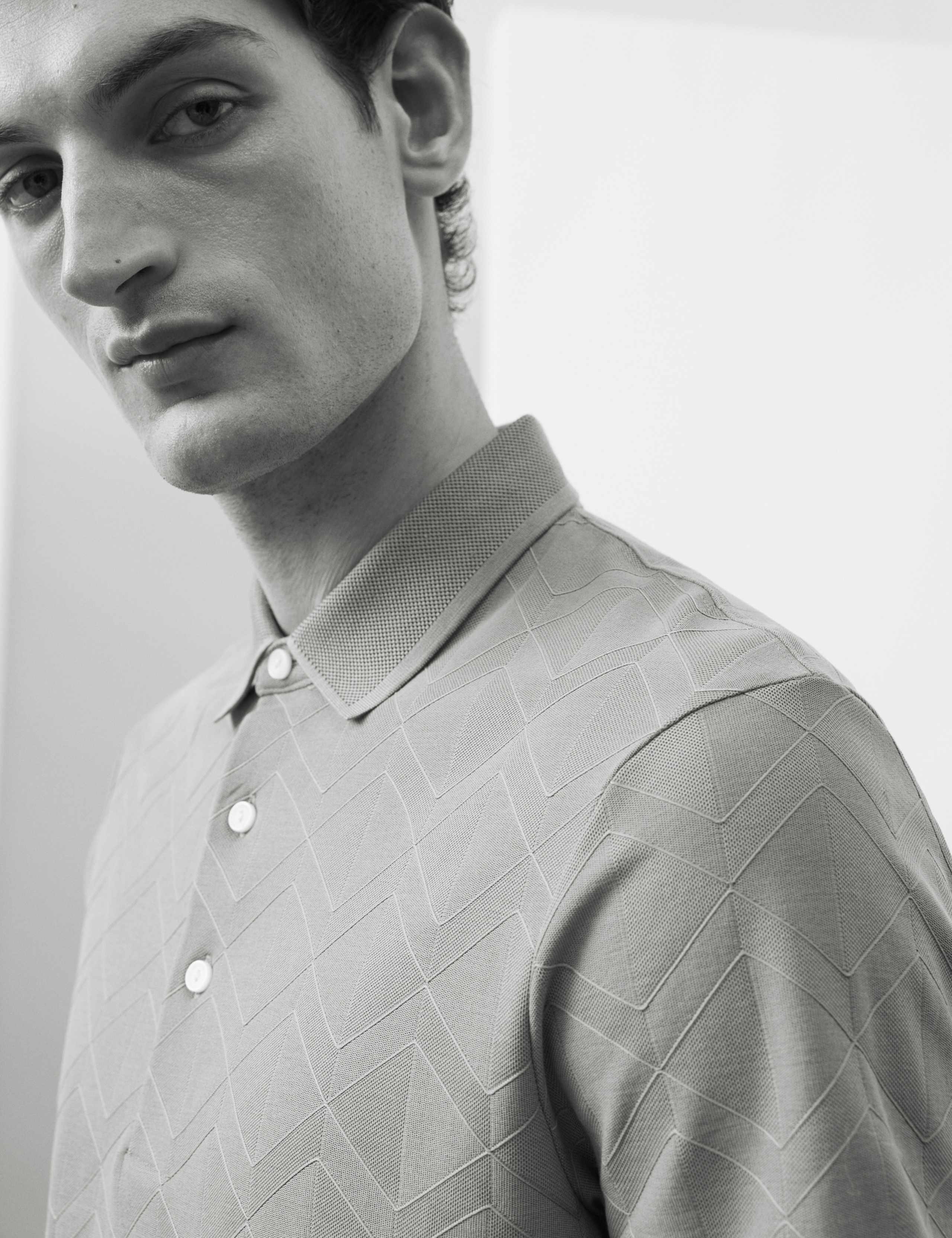 Pure Cotton Textured Polo Shirt 4 of 6