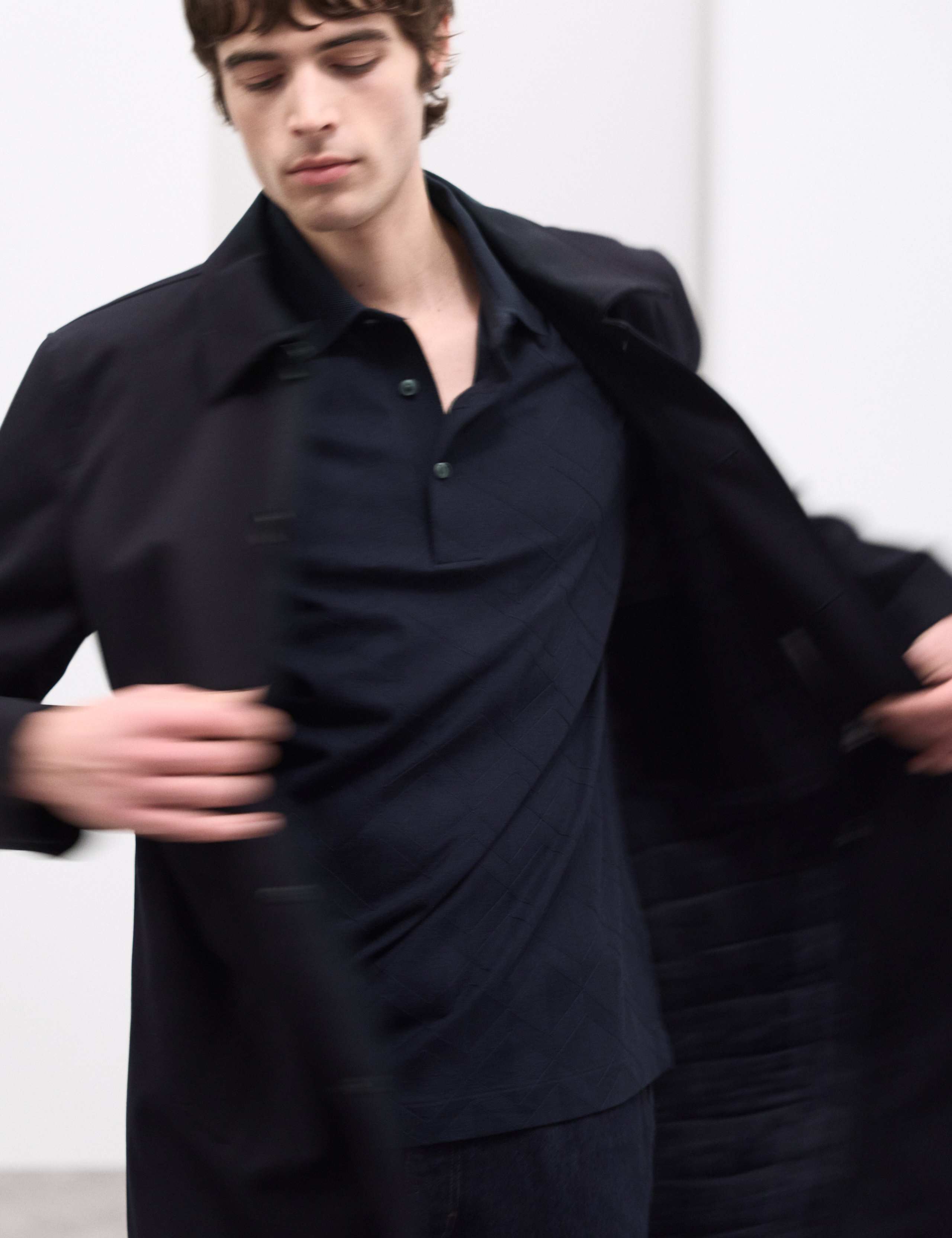 Pure Cotton Textured Polo Shirt 6 of 6