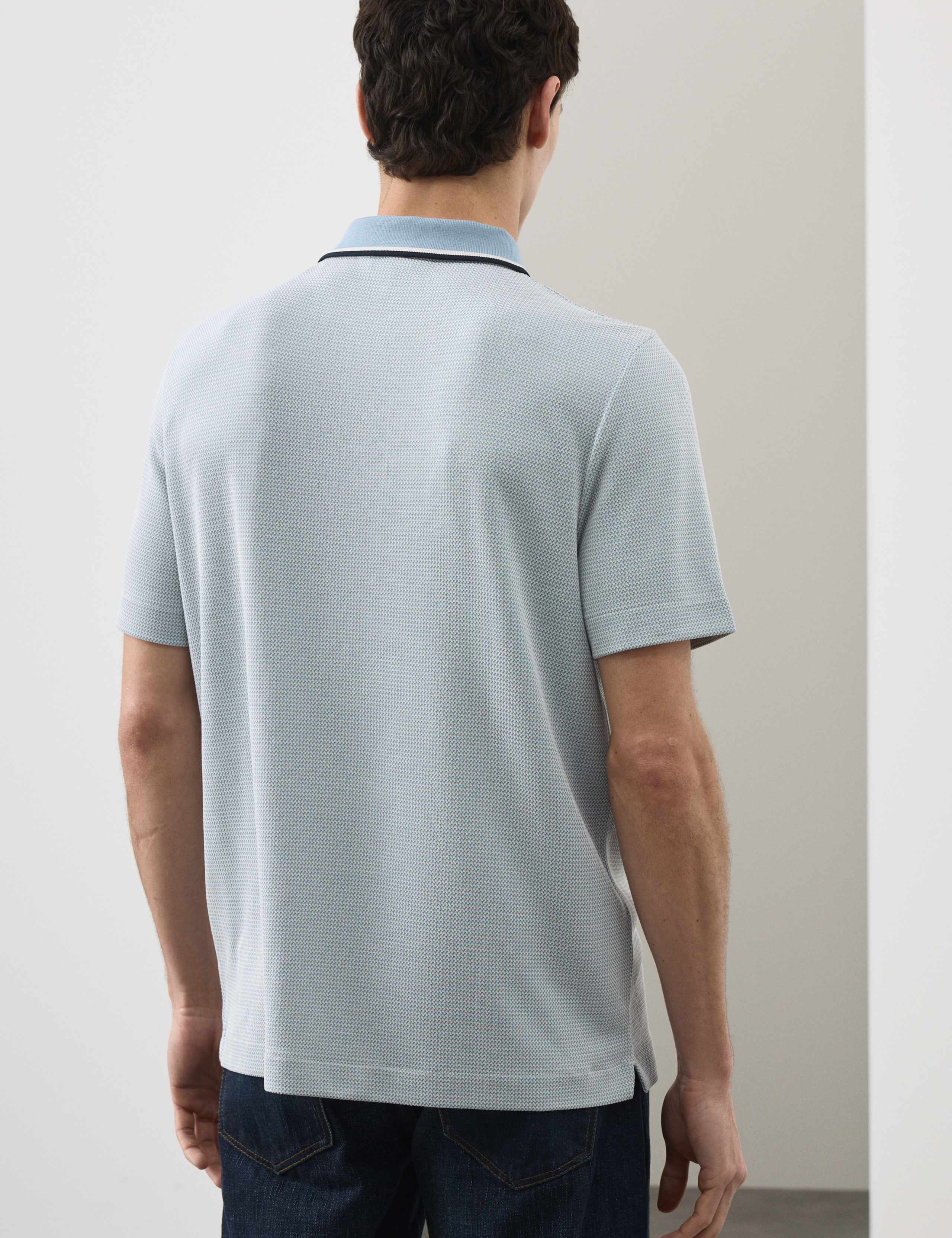 Modal Rich Tipped Soft Polo Shirt 5 of 7