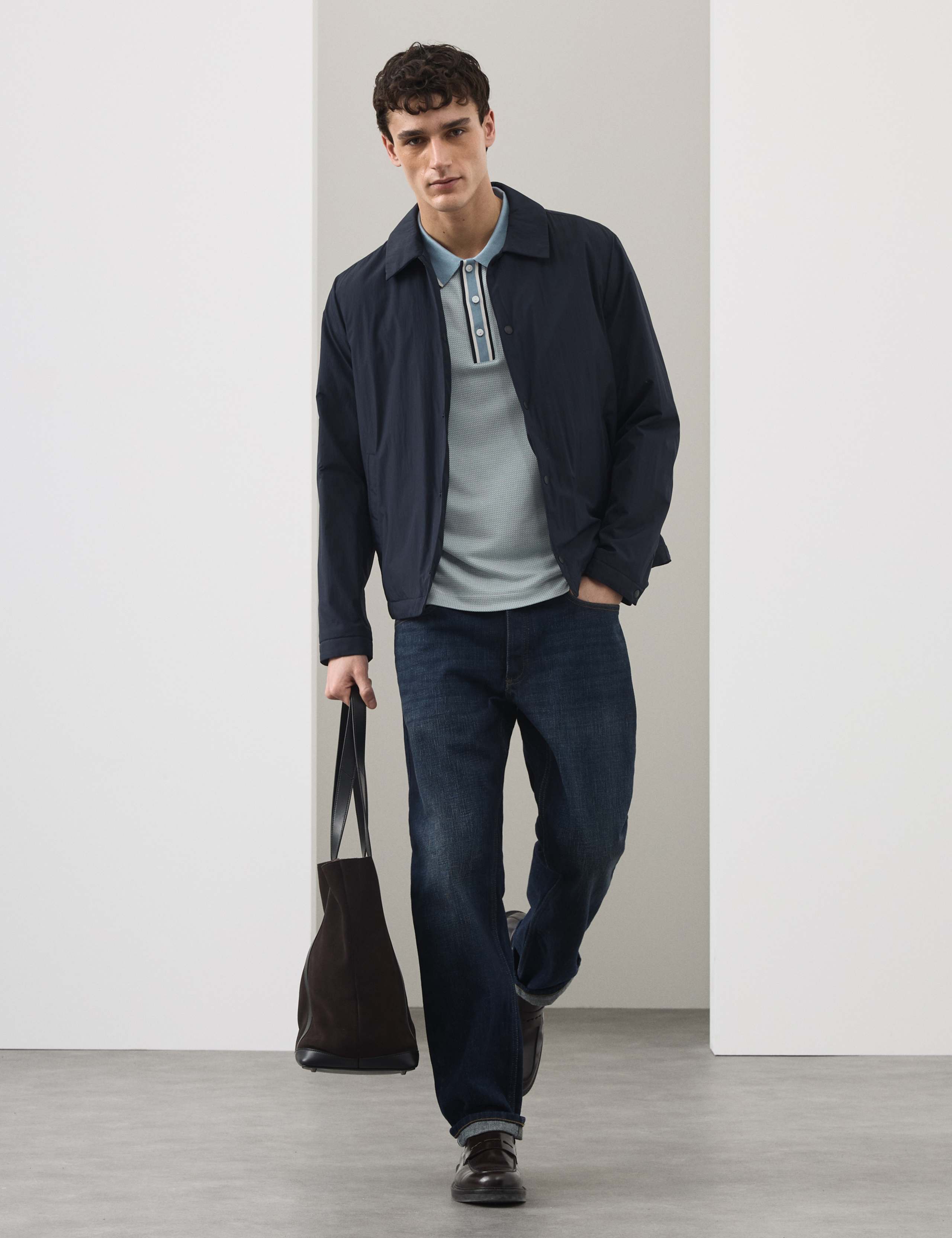 Modal Rich Tipped Soft Polo Shirt 7 of 7