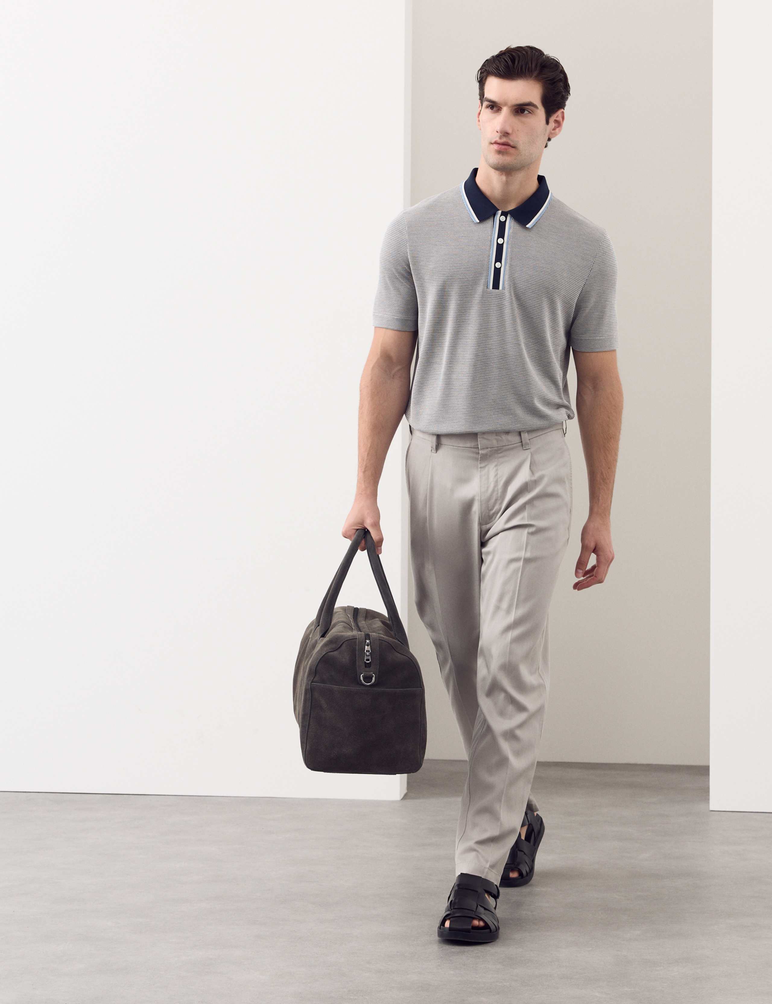 Modal Rich Tipped Soft Polo Shirt 5 of 6