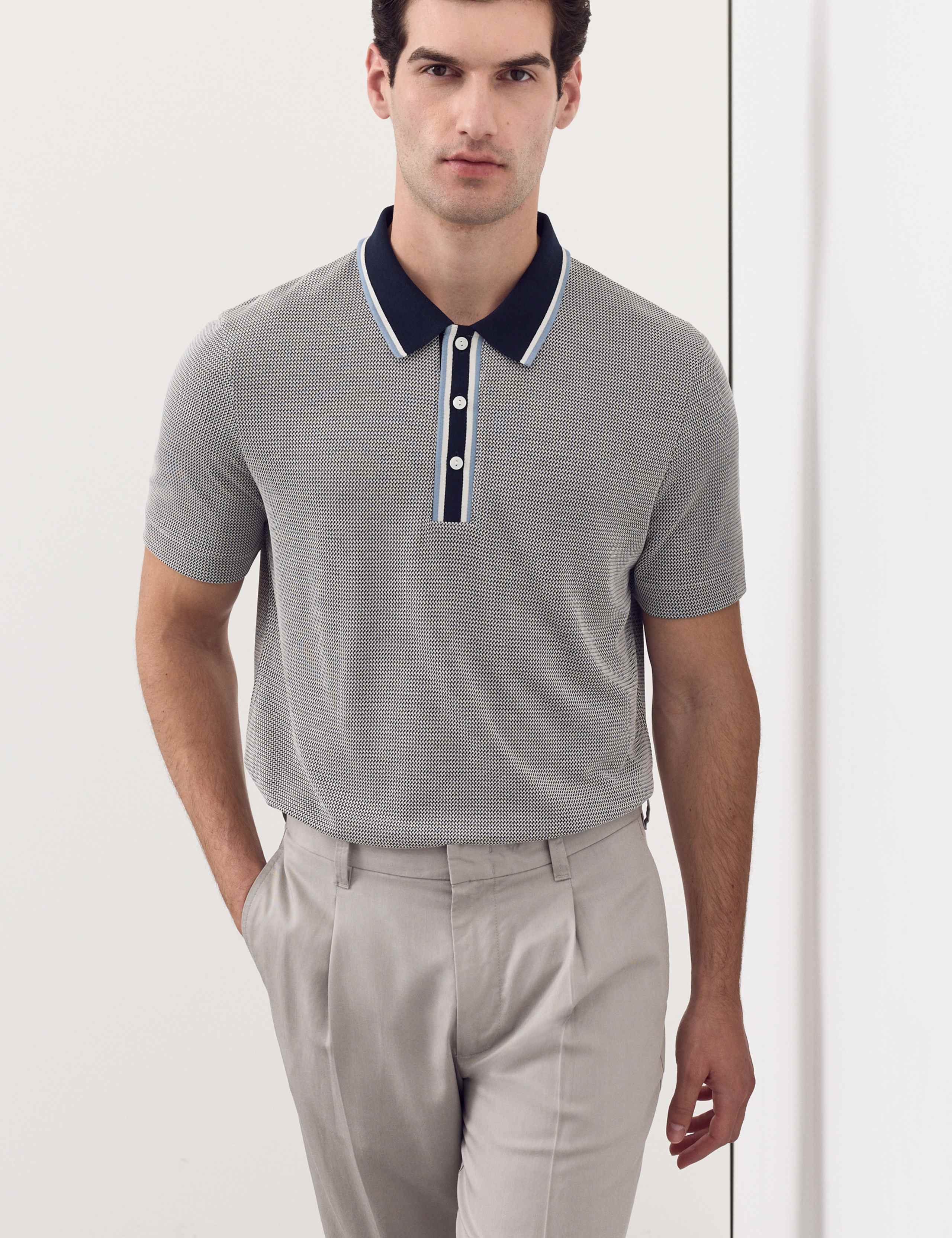 Modal Rich Tipped Soft Polo Shirt 6 of 6
