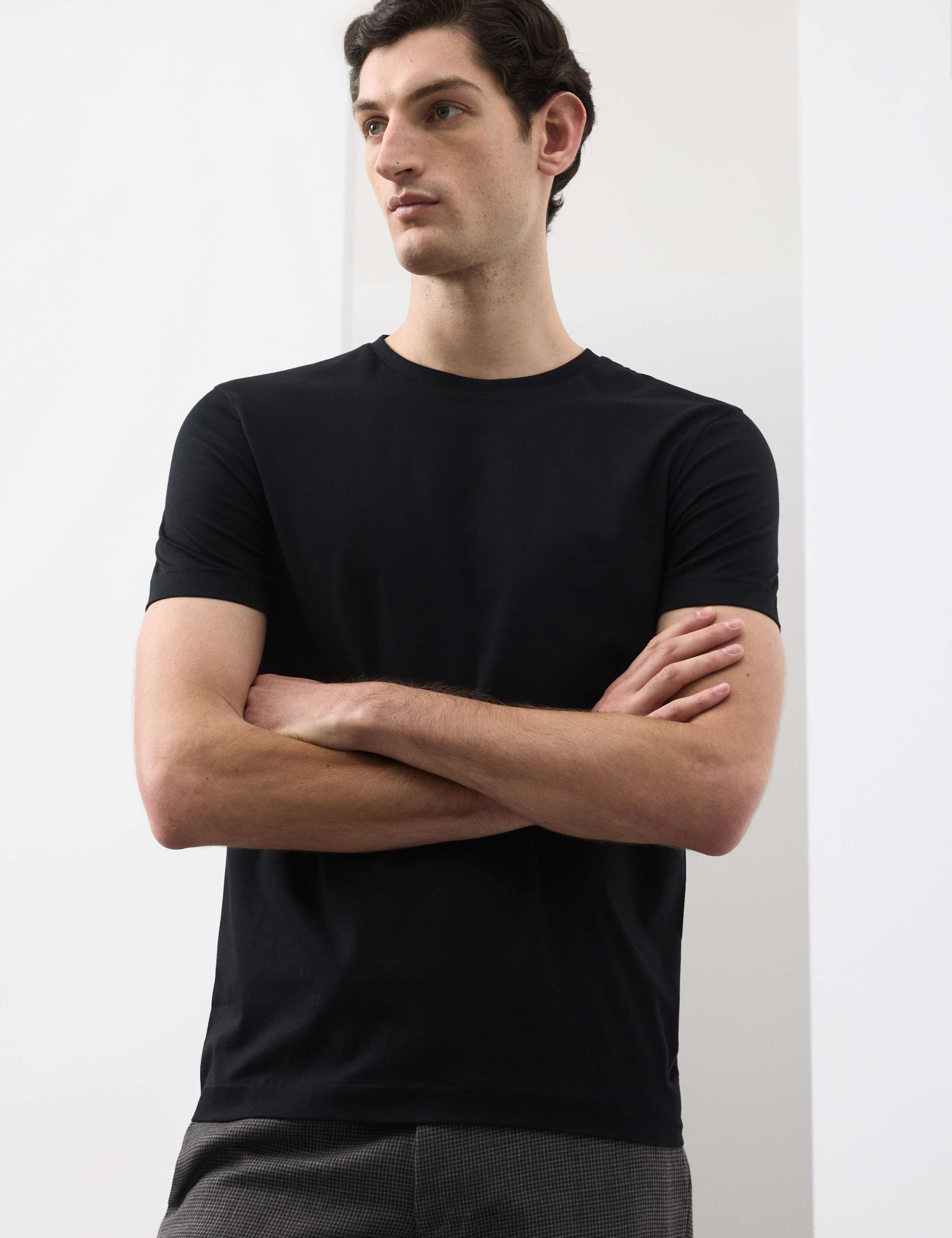 Pure Supima® Cotton Slim Fit Crew Neck T Shirt 1 of 6