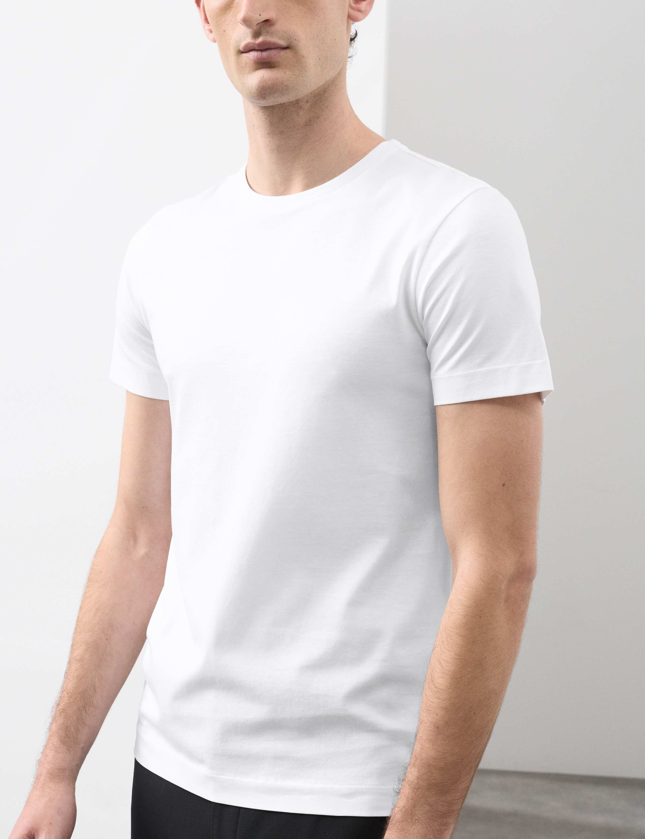 Pure Supima® Cotton Slim Fit Crew Neck T Shirt 4 of 5