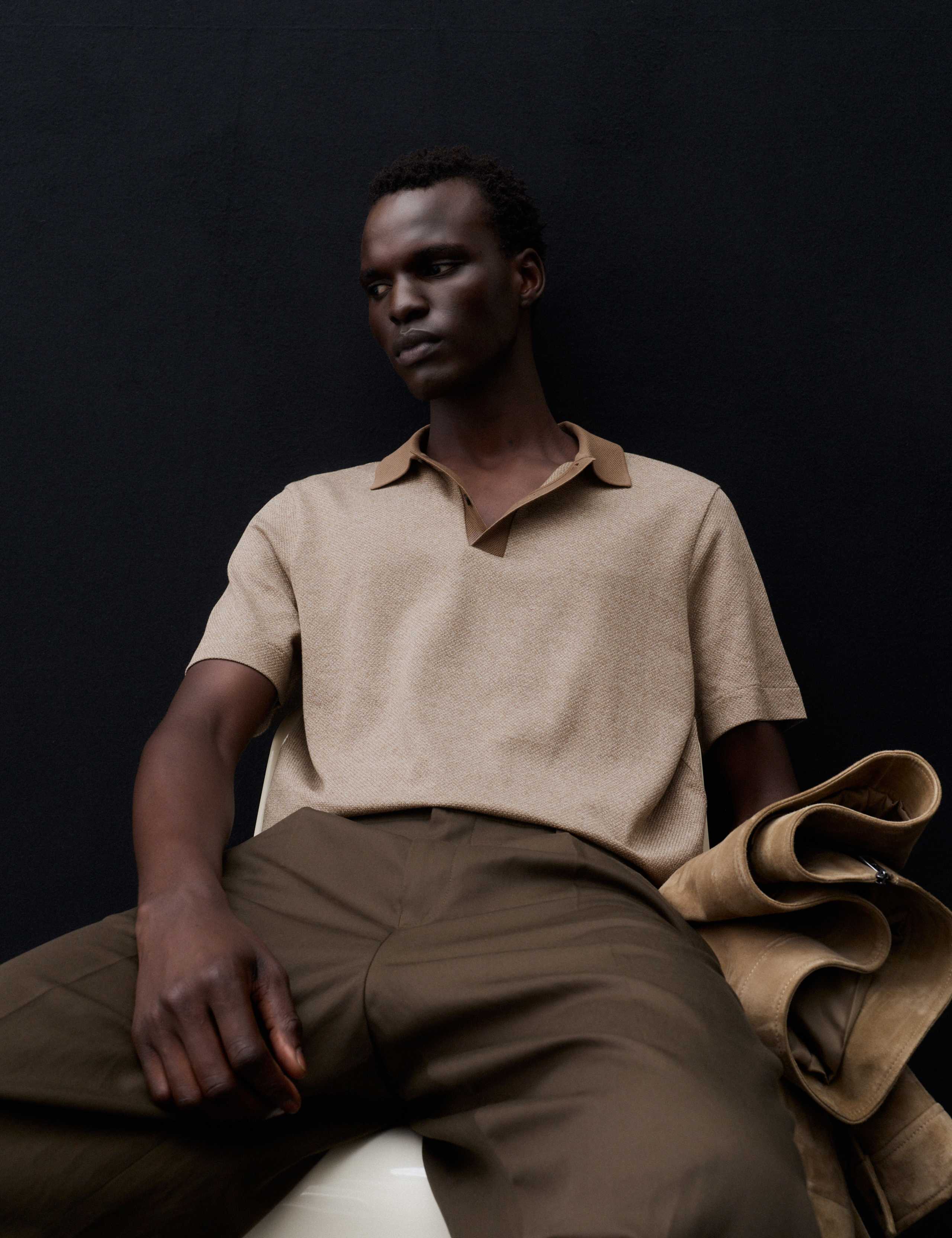 Pure Cotton Textured Polo Shirt 5 of 7