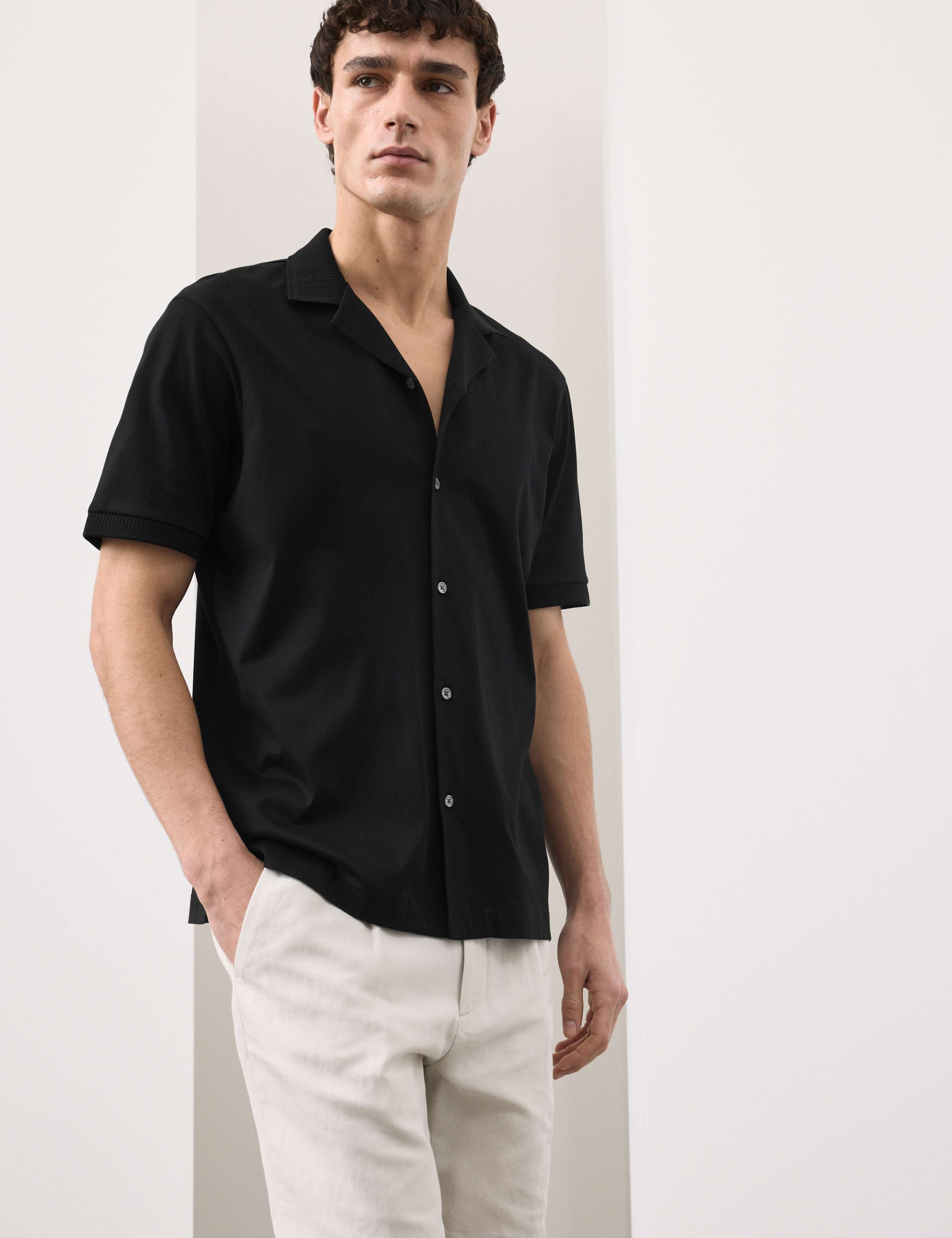 Regular Fit Pure Cotton Short Sleeve Shirt 1 of 7