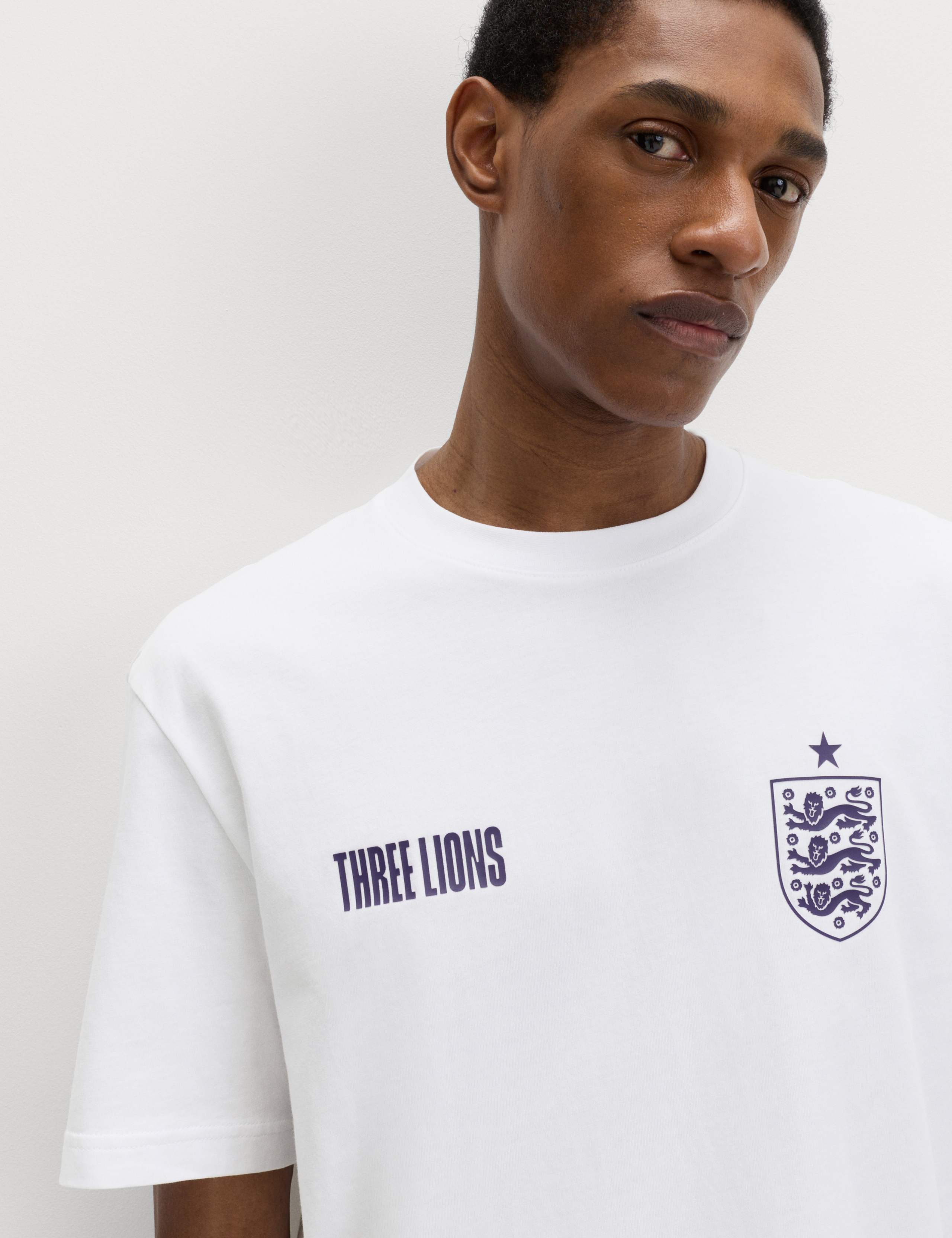 Pure Cotton Crew Neck Graphic T-Shirt 3 of 5