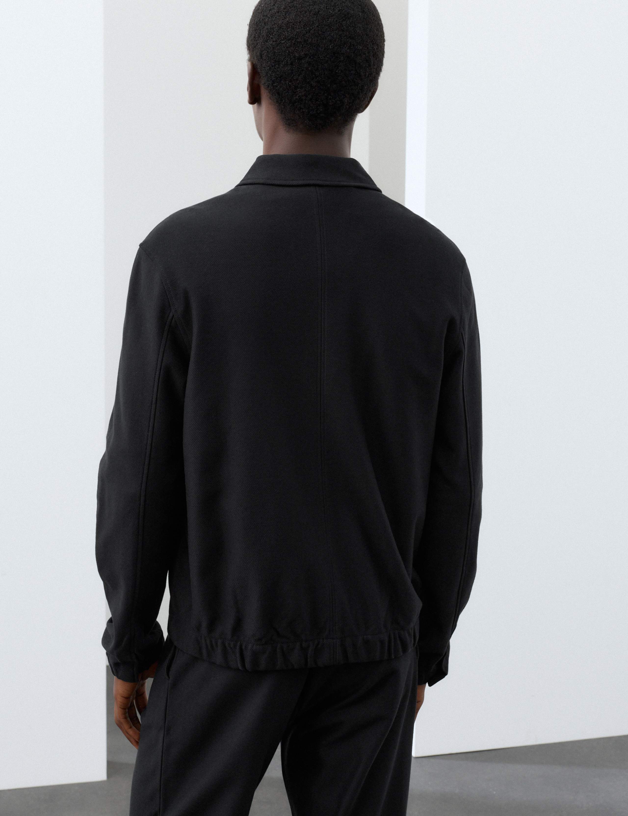 Pure Cotton Twill Zip Through Overshirt 3 of 6