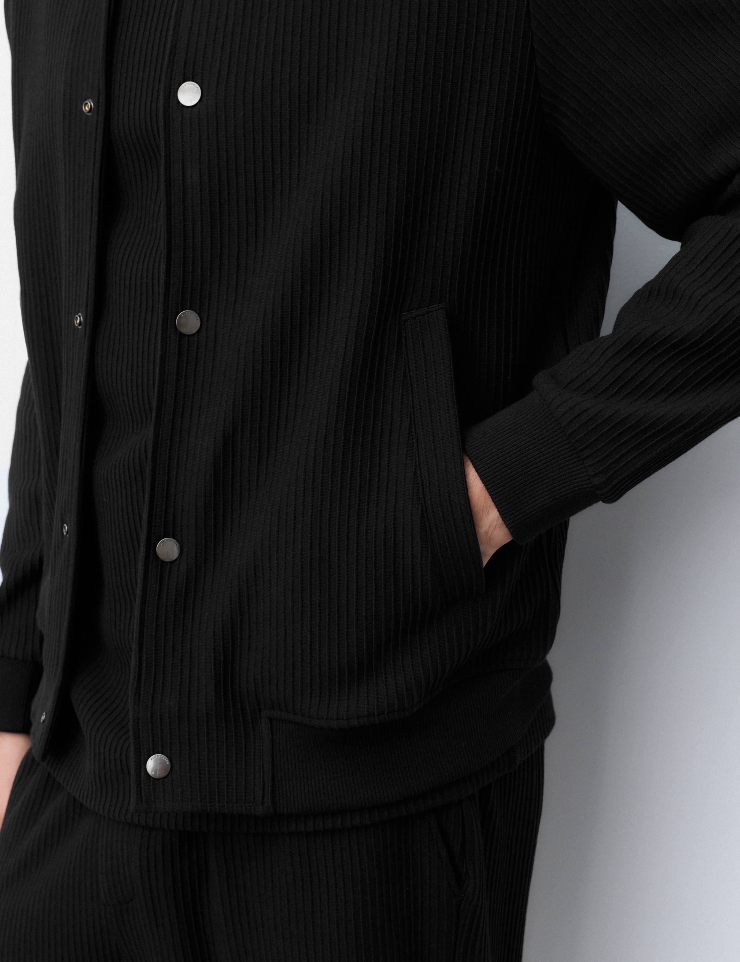 Cotton Rich Ottoman Knitted Bomber Jacket 7 of 8