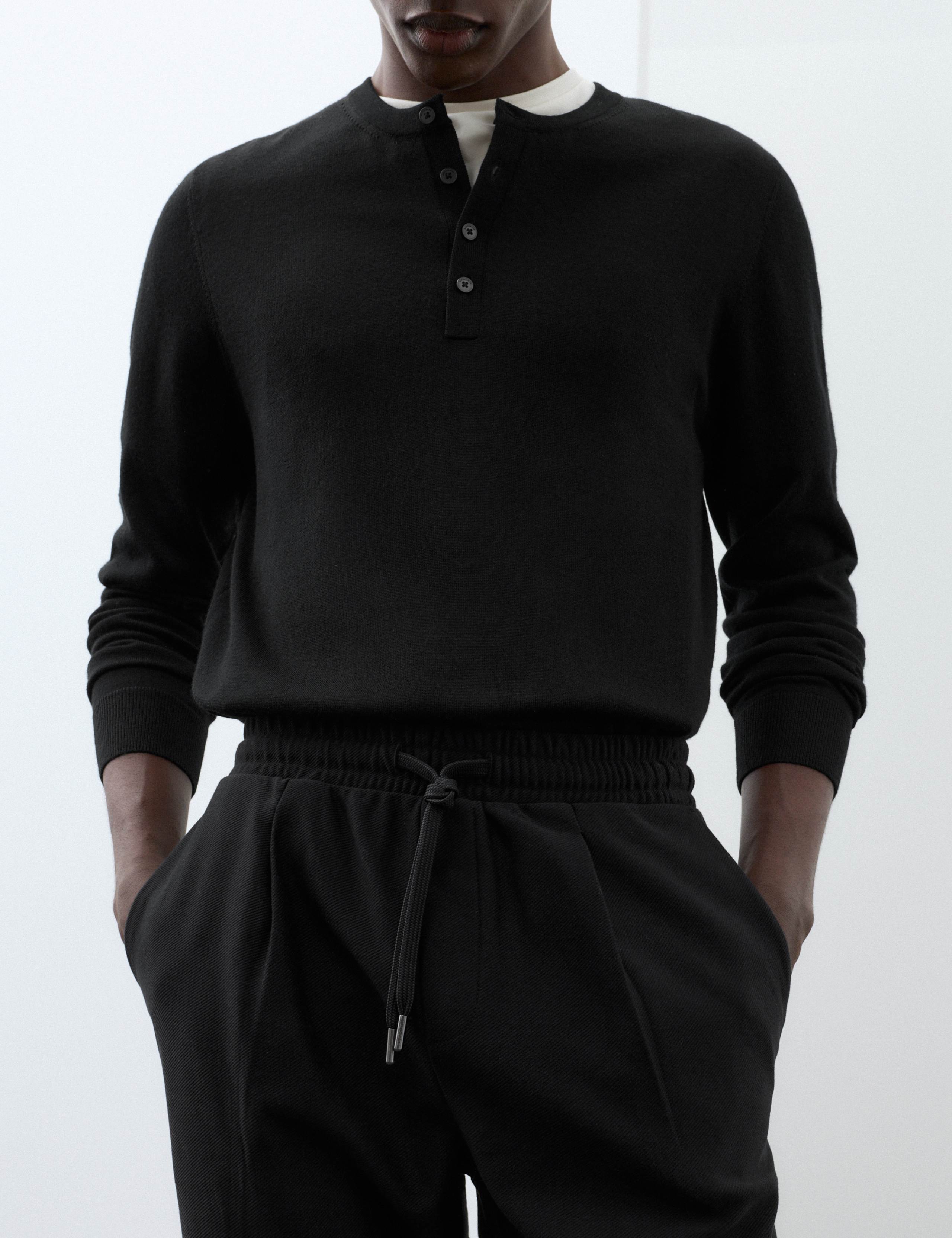 Pure Cotton Twill Single Pleat Trousers 6 of 6