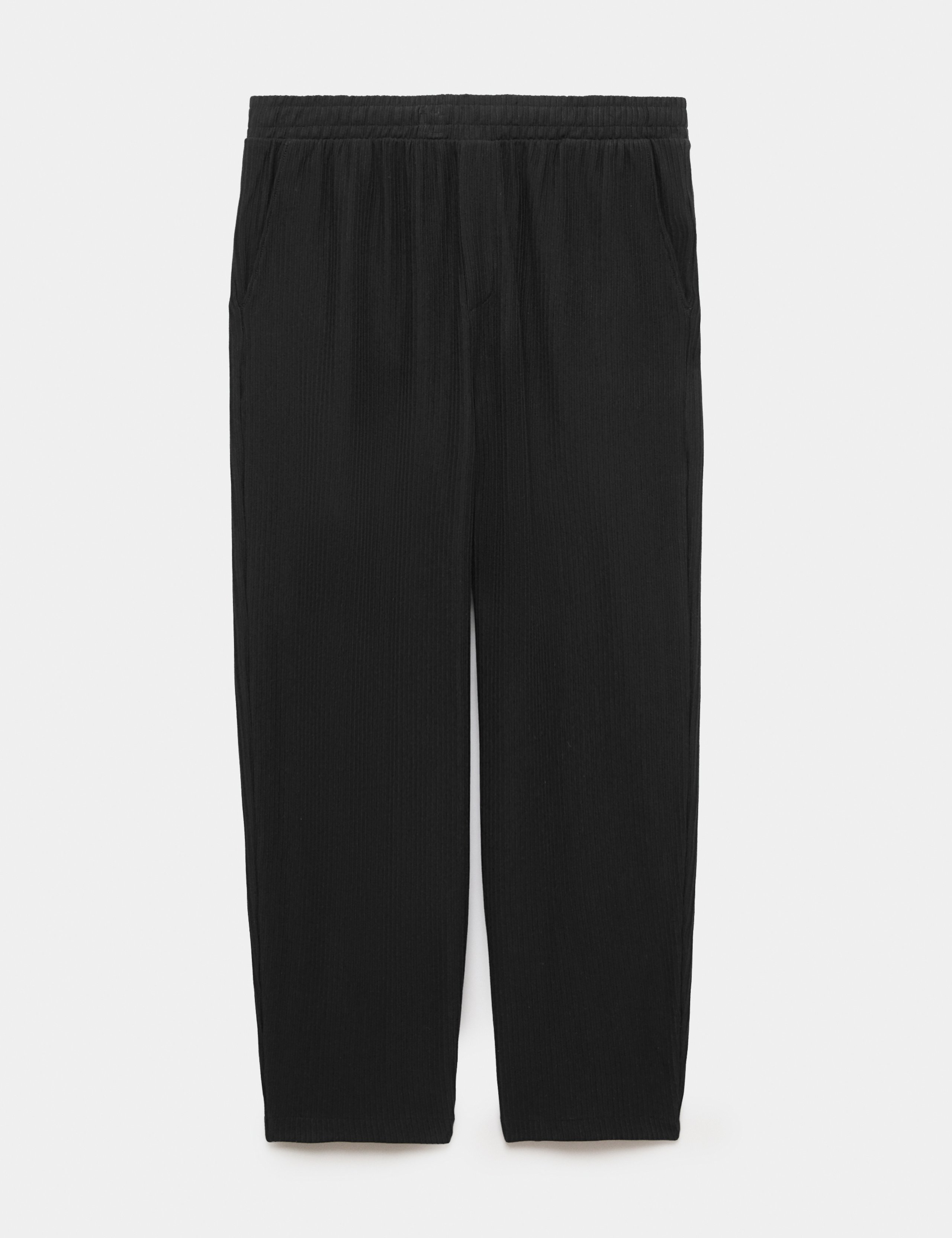 Textured Cotton Rich Barrel Leg Joggers 2 of 6