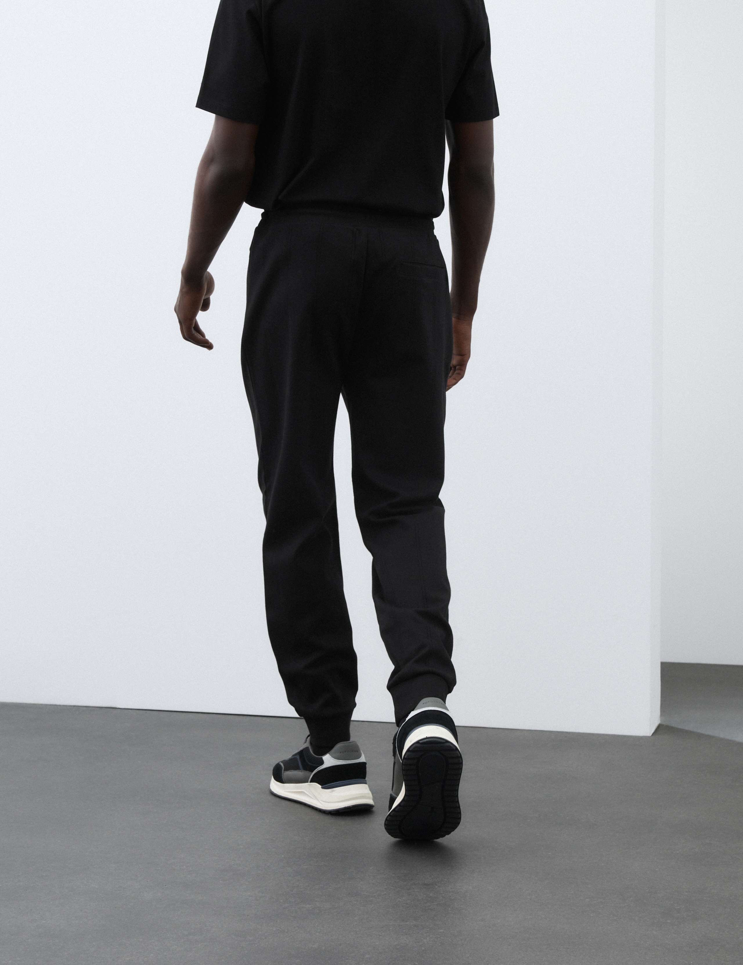 Pure Cotton Cuffed Drop Needle Joggers 2 of 5