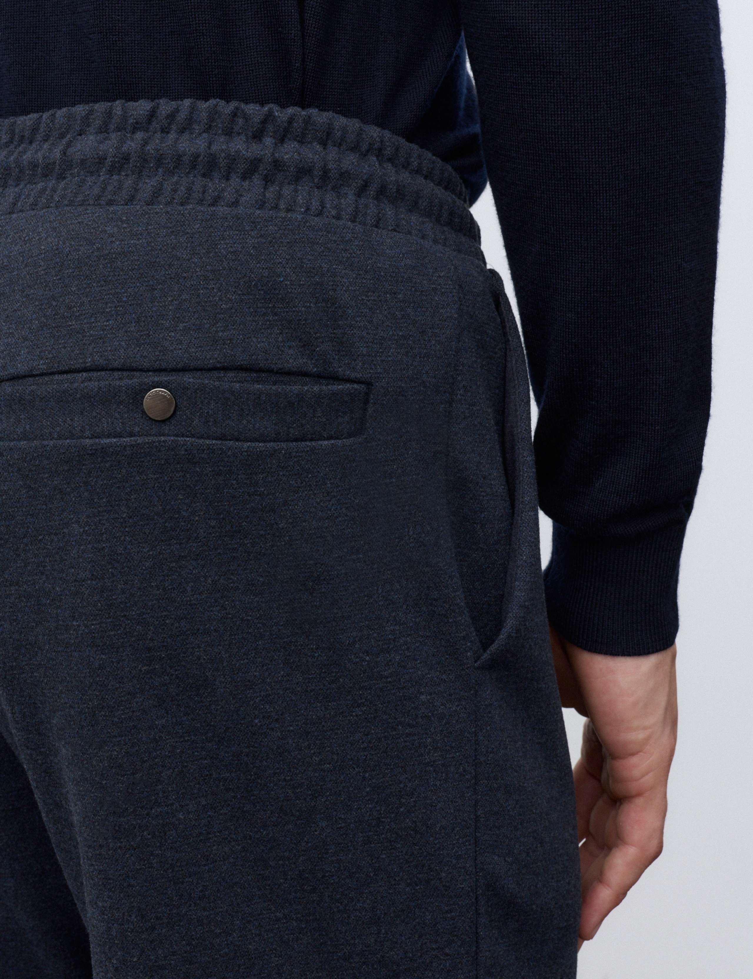 Elasticated Waist Joggers with Wool 7 of 7