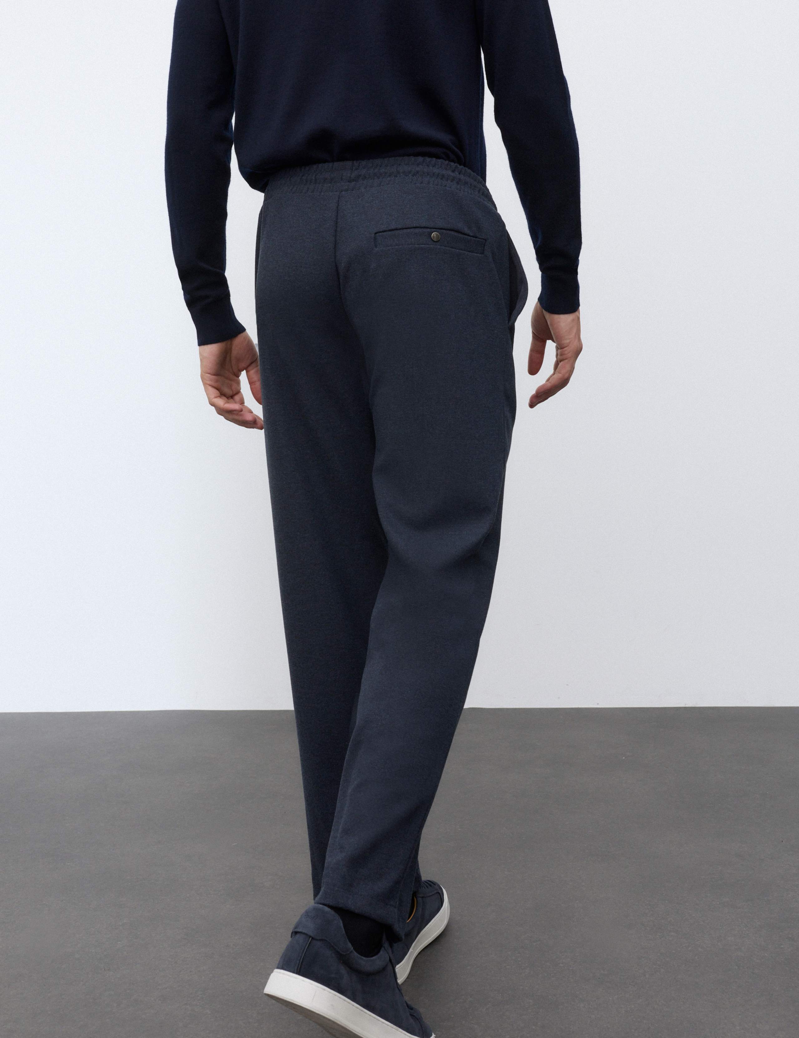 Elasticated Waist Joggers with Wool 3 of 7