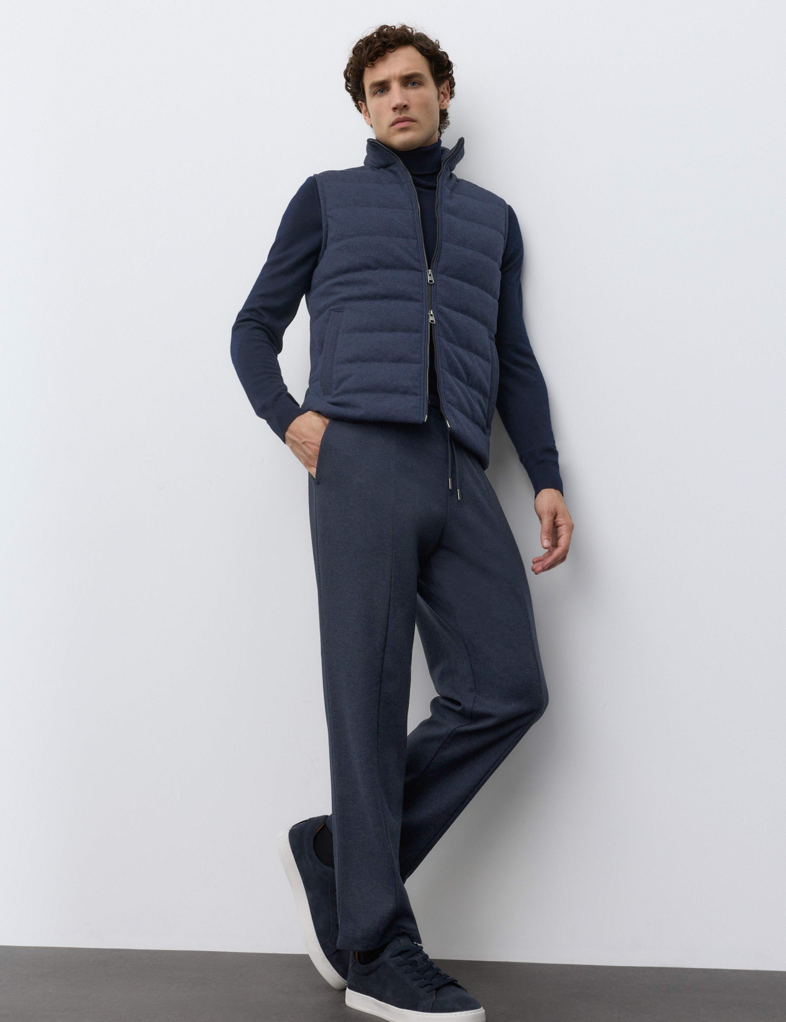 Elasticated Waist Joggers with Wool 4 of 7