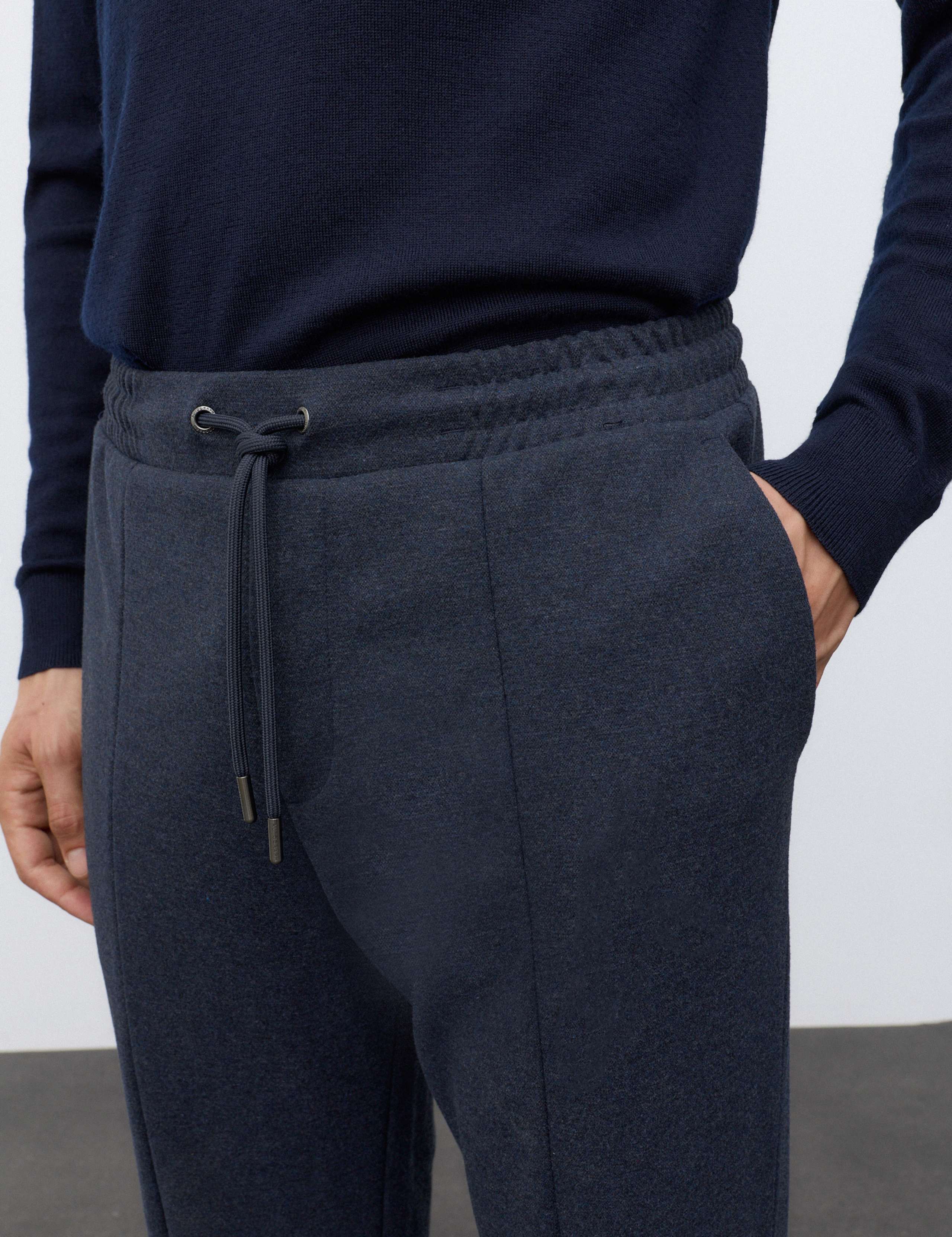 Elasticated Waist Joggers with Wool 6 of 7