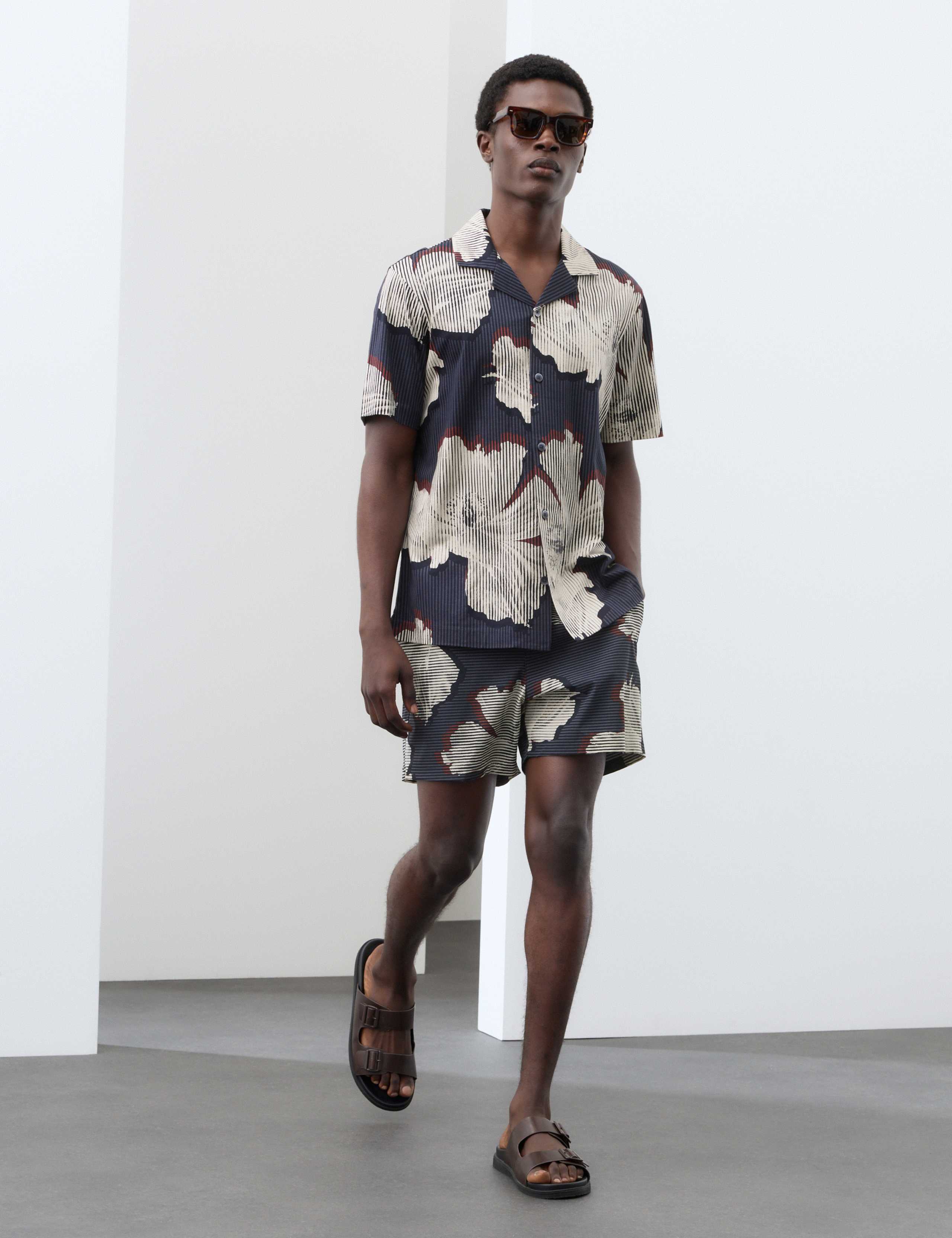 Pure Cotton Floral Short Sleeve Shirt 4 of 7