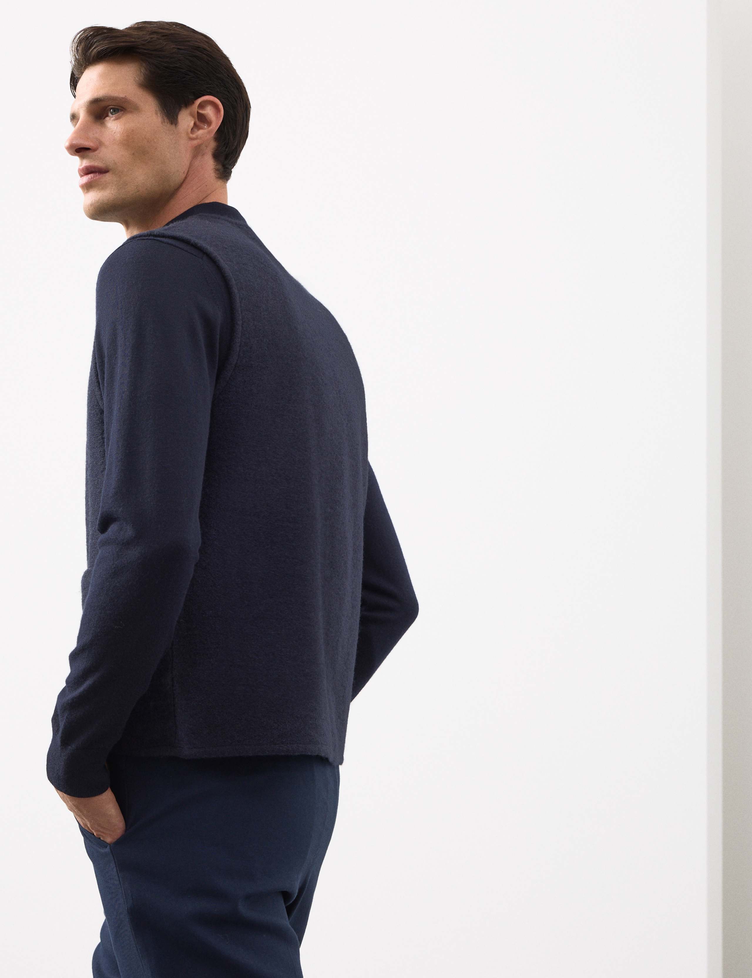 Wool Blend Textured Fleece Gilet 4 of 6