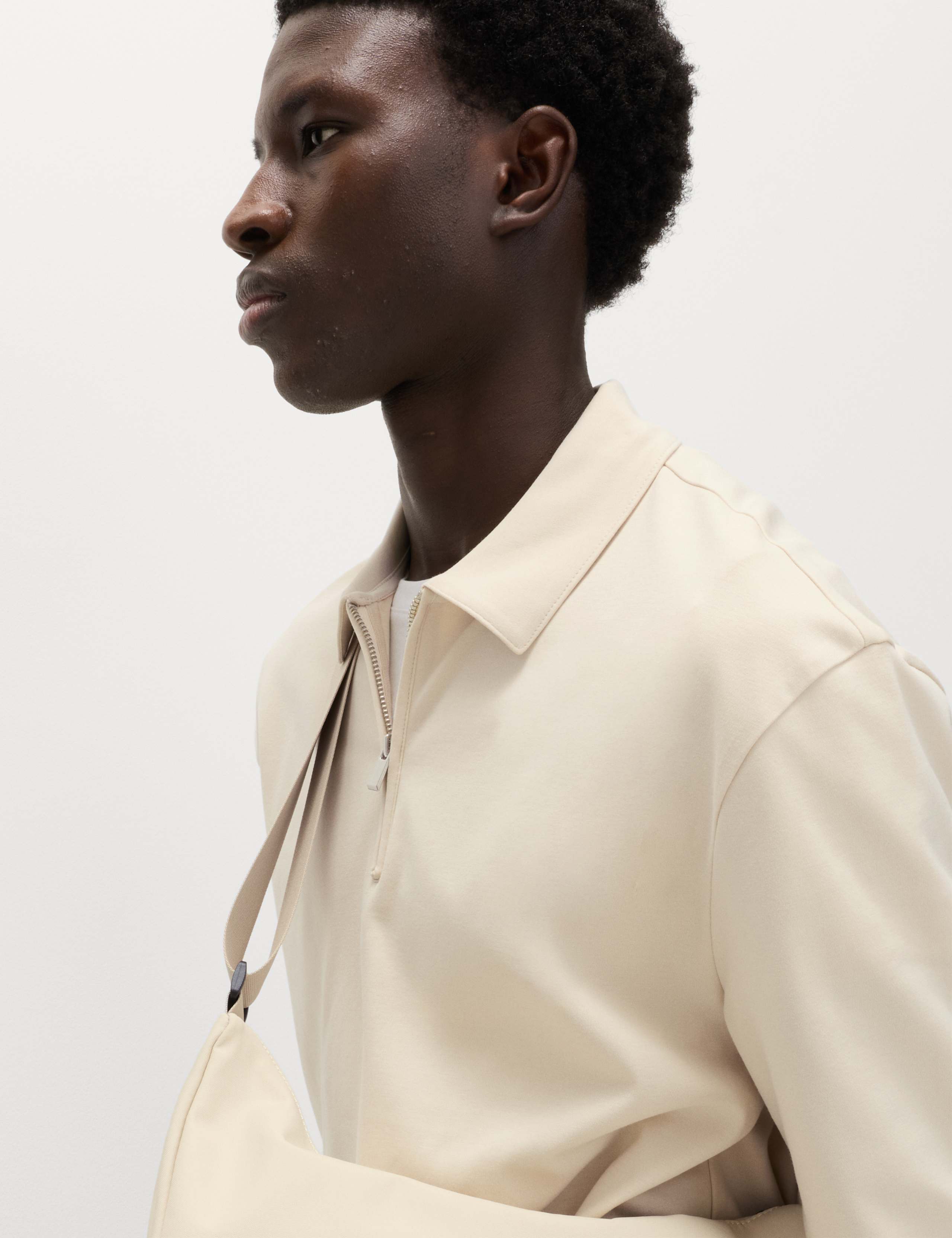 Cotton Rich Half Zip Sweatshirt 3 of 5